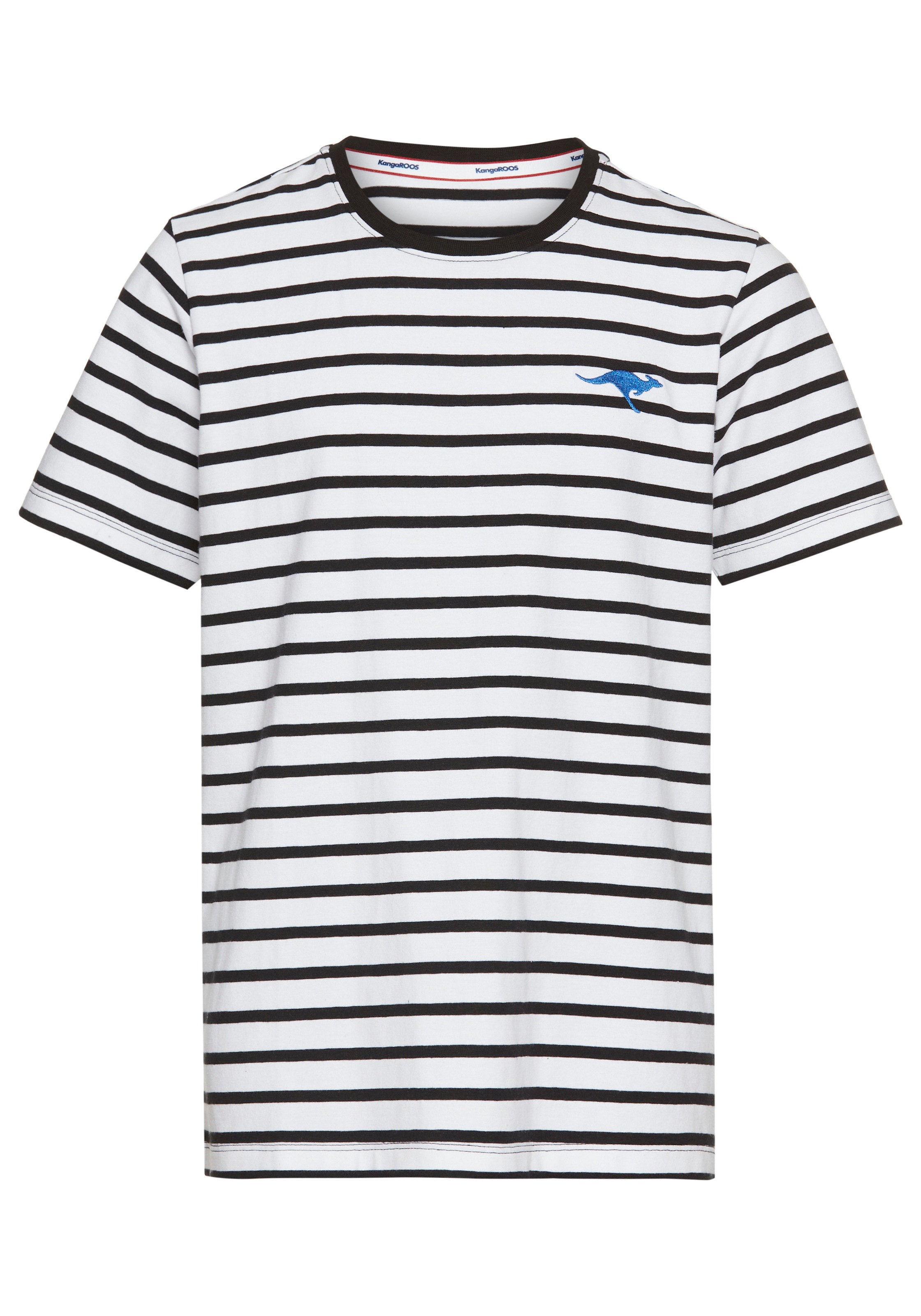 KangaROOS T-Shirt »Ringelshirt mit kleiner Stickerei«, garngefärbter Ringel