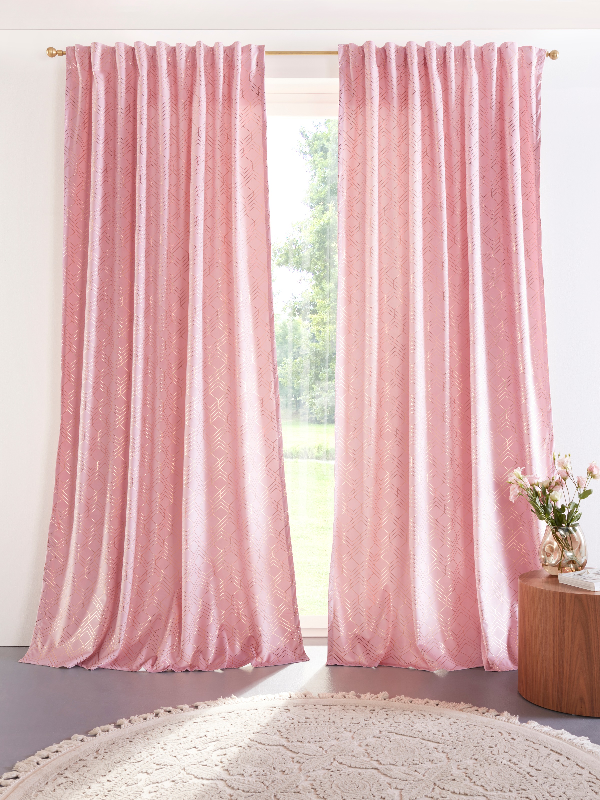 my home Vorhang »Velvet Foil«, (2 St.), Samt online