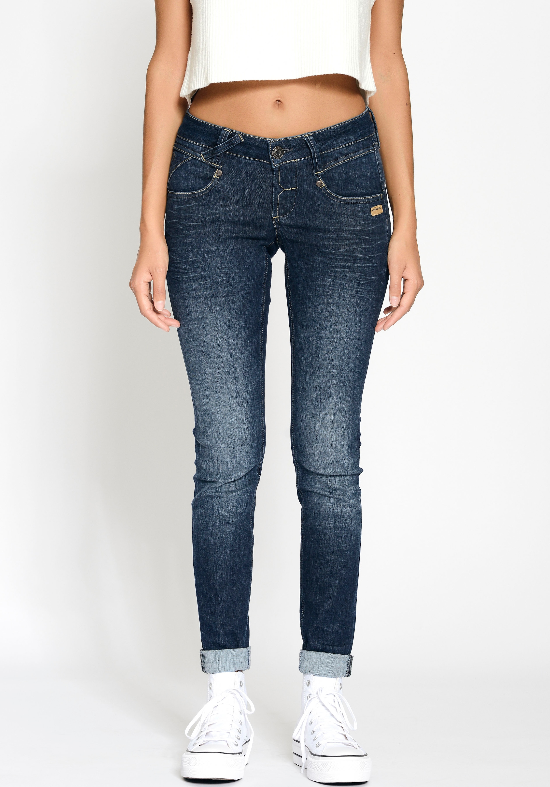 online Skinny-fit-Jeans shoppen modischer bei GANG Waschung Jelmoli-Versand »94NENA«, mit Schweiz