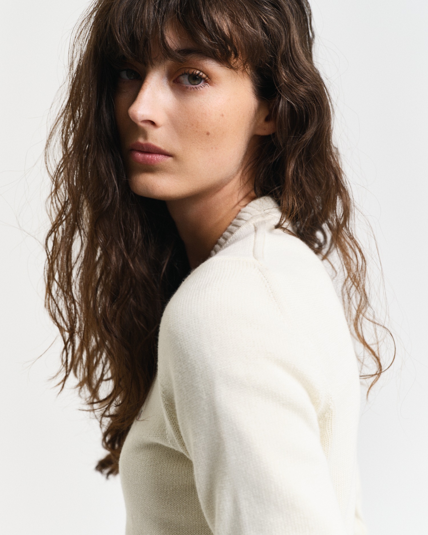 Gant Rundhalspullover »CLASSIC COTTON C-NECK«, mit Zopfstrickmuster