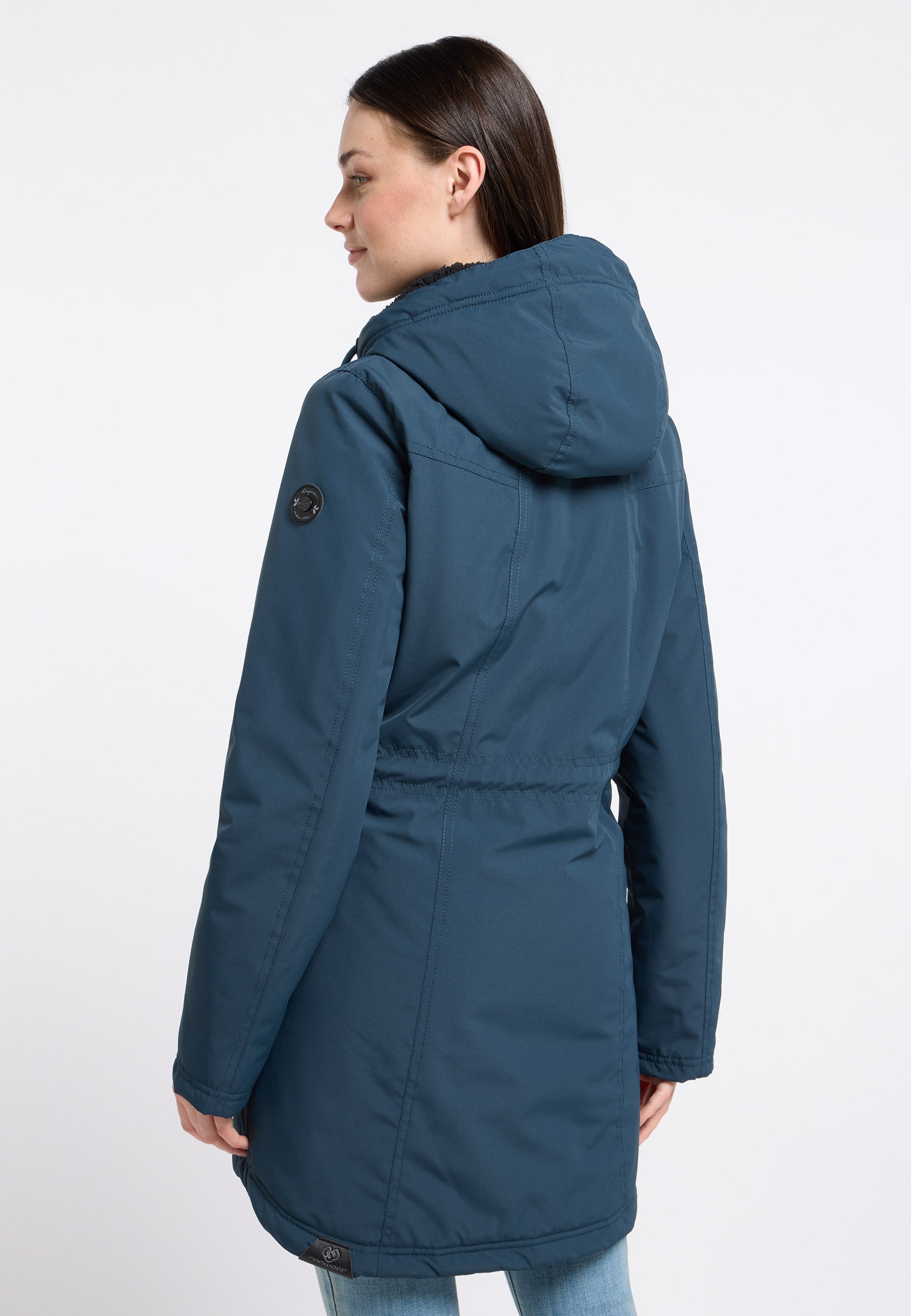 Ragwear Outdoorjacke »ELSIEN«, mit Kapuze, wasserabweisender Übergangsparka, mit wärmenden Teddyplüsch Futter