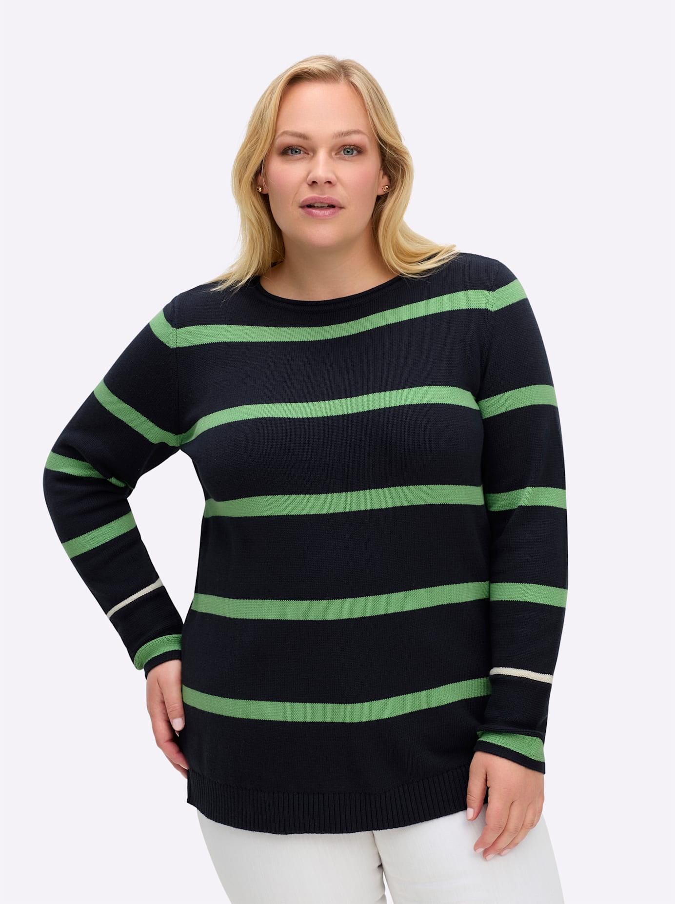Sheego Rundhalspullover »Pullover«