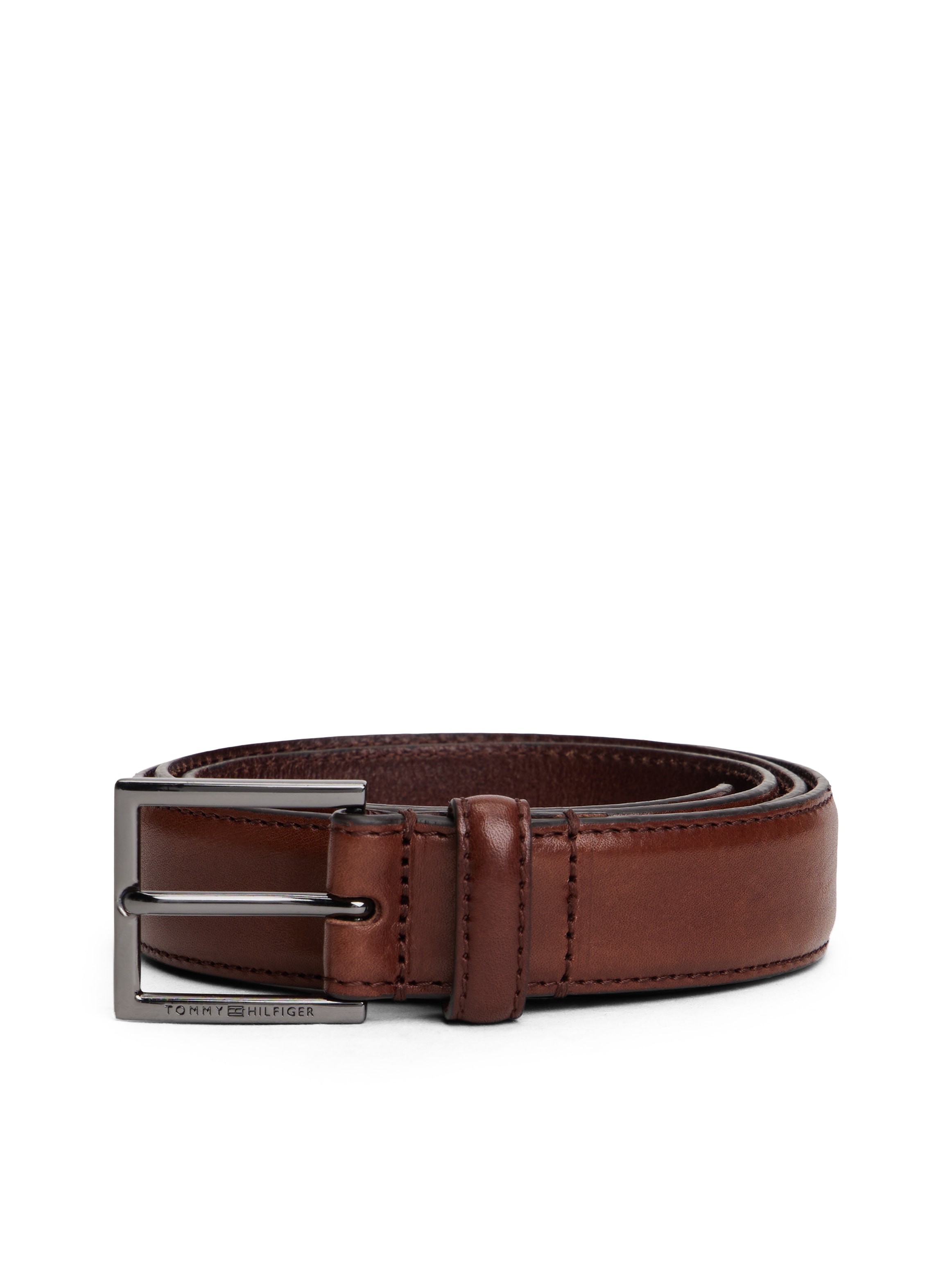 Tommy Hilfiger Ledergürtel »HUDSON LEATHER«, Grössenverstellbar