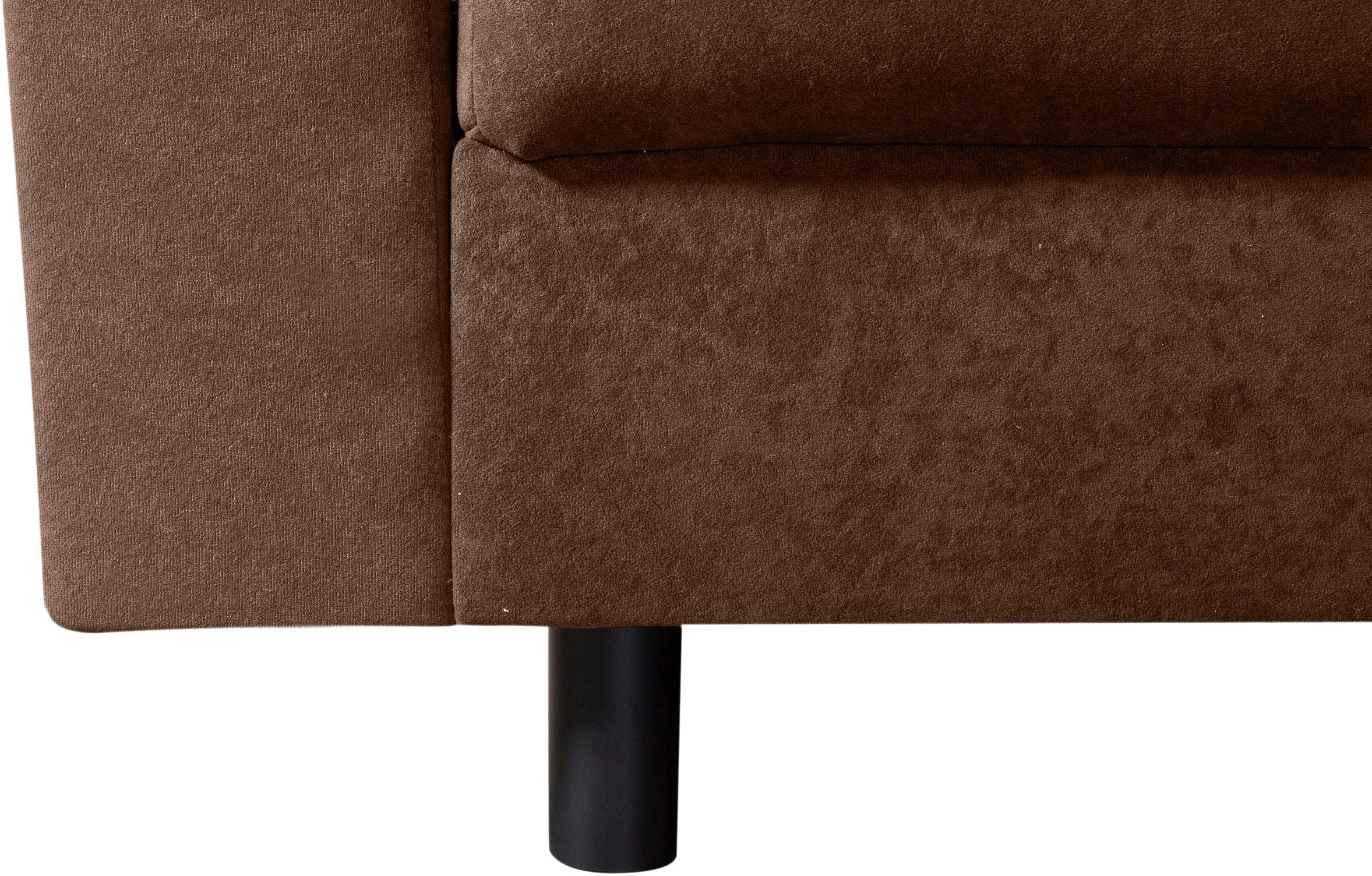 Home affaire Ecksofa »Toni L-Form, B: 215 cm«, mit Hocker & 2 Zierkissen, Federkern