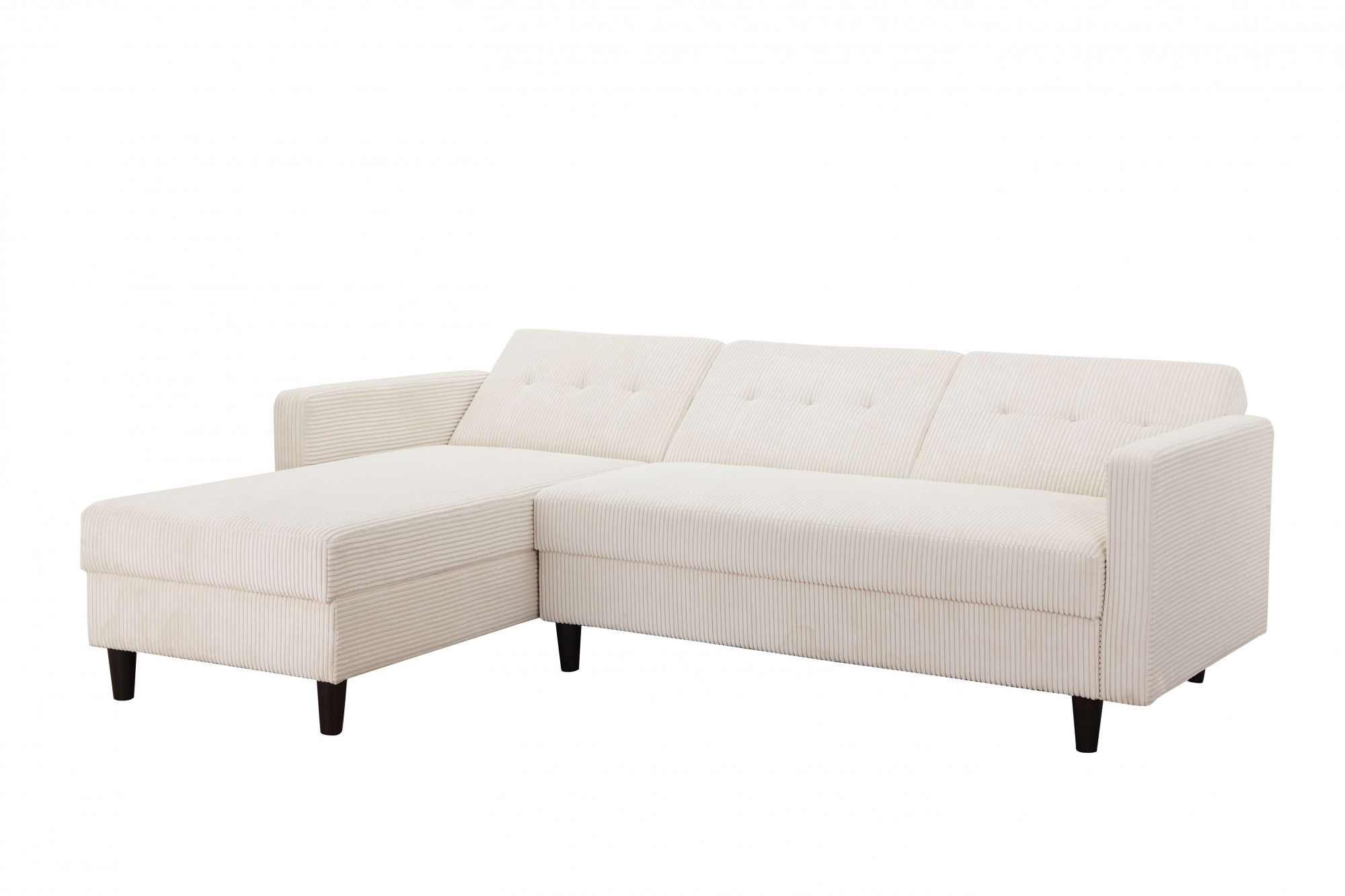 Dorel Home Ecksofa »Hartford II«, mit Bettfunktion und Stauraum, Recamiere beidseitig montierbar