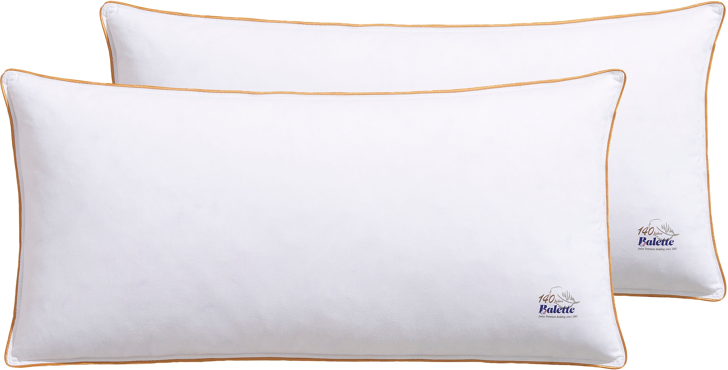 Balette Federkopfkissen "Edition 140 Jahre, Kopfkissen 2er-Set, Made in Germany" 2 Stk. tlg. Kissen-Set 40x80 cm oder 80x80 cm, Made in Germany