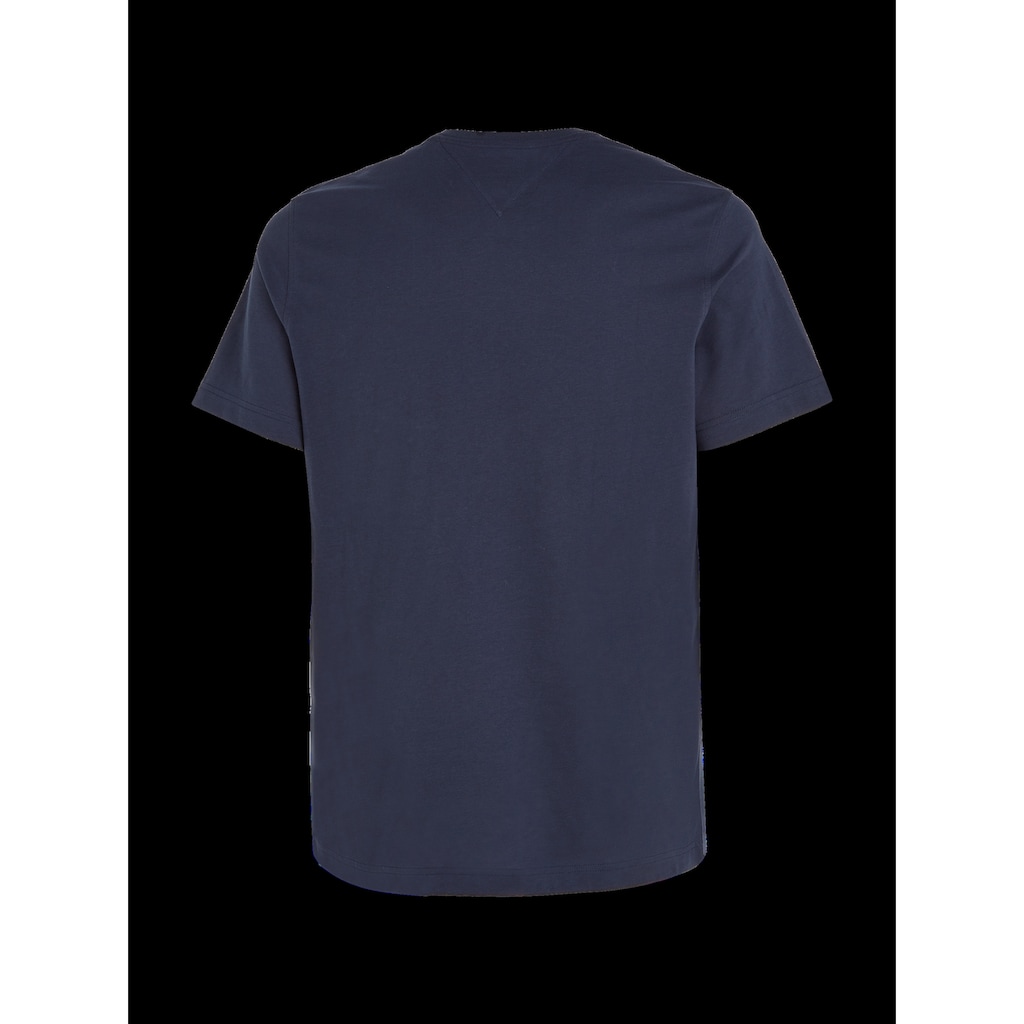 Tommy Jeans T-Shirt »TJM ESSENTIAL SOLID TEE«, Regular Fit mit Rundhalsausschnitt und dezenter Logo-Flag