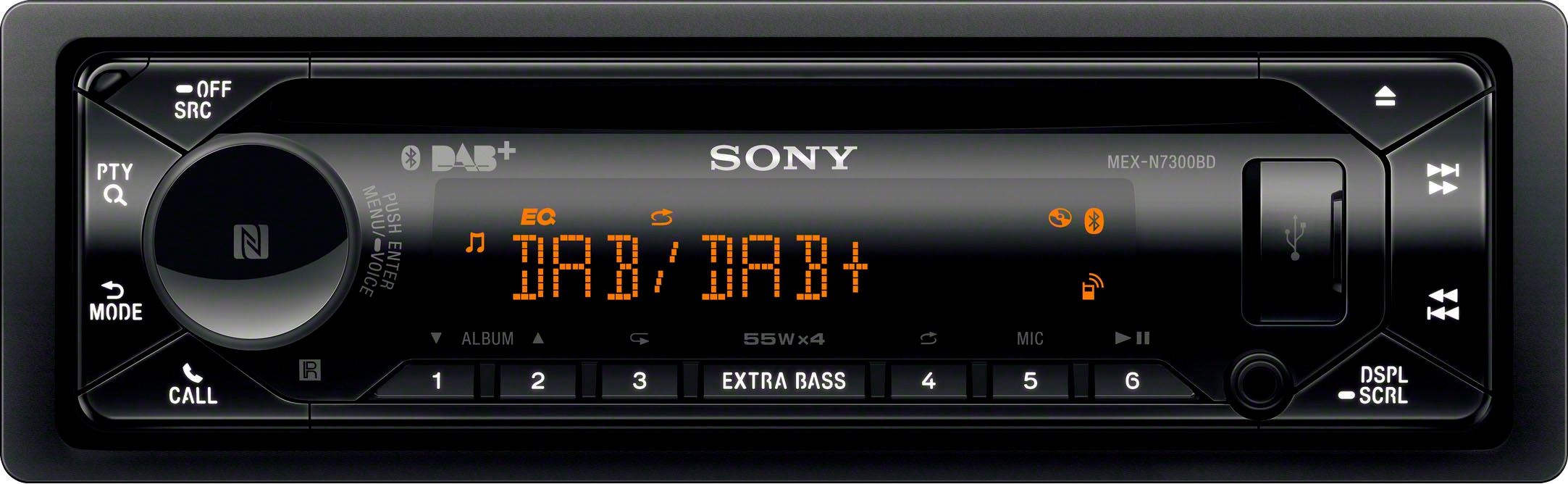 Sony Autoradio »MEXN7300KIT«, (Bluetooth Digitalradio (DAB+) 55 W)