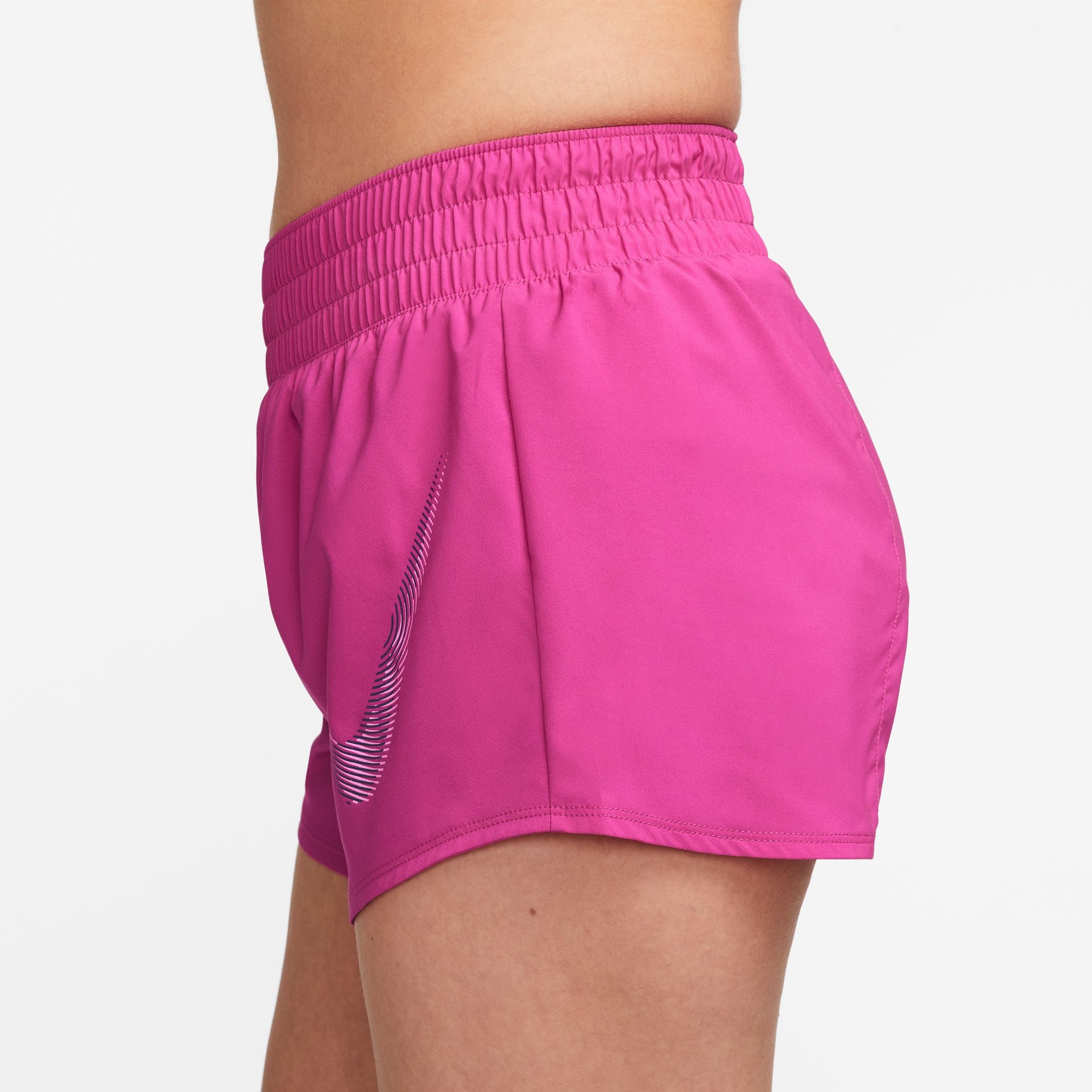 Nike Laufshorts »DRI-FIT ONE SWOOSH WOMEN'S MID-RISE RUNNING SHORTS«