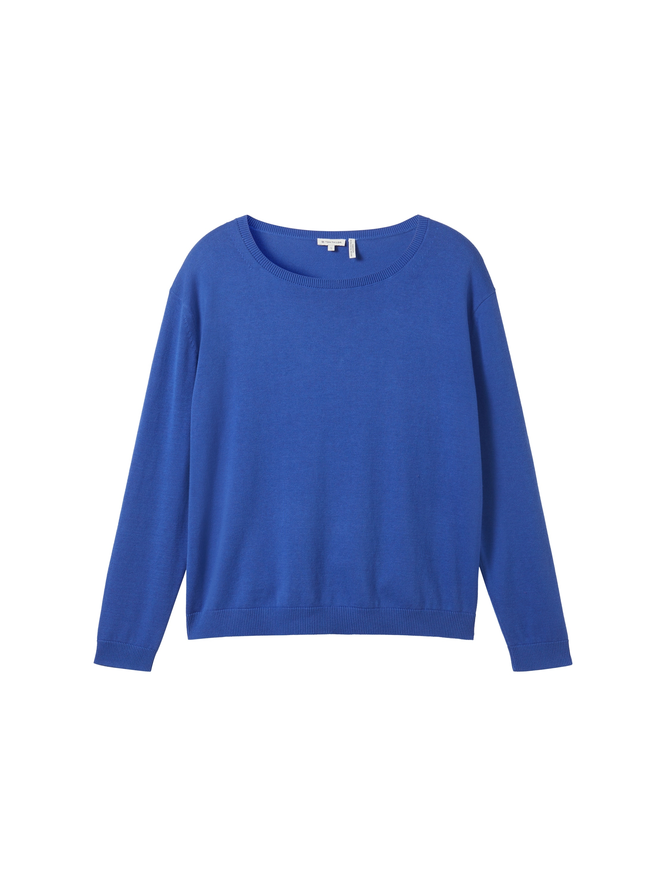 TOM TAILOR Strickpullover, aus Viskose mit Rundhalsausschnitt