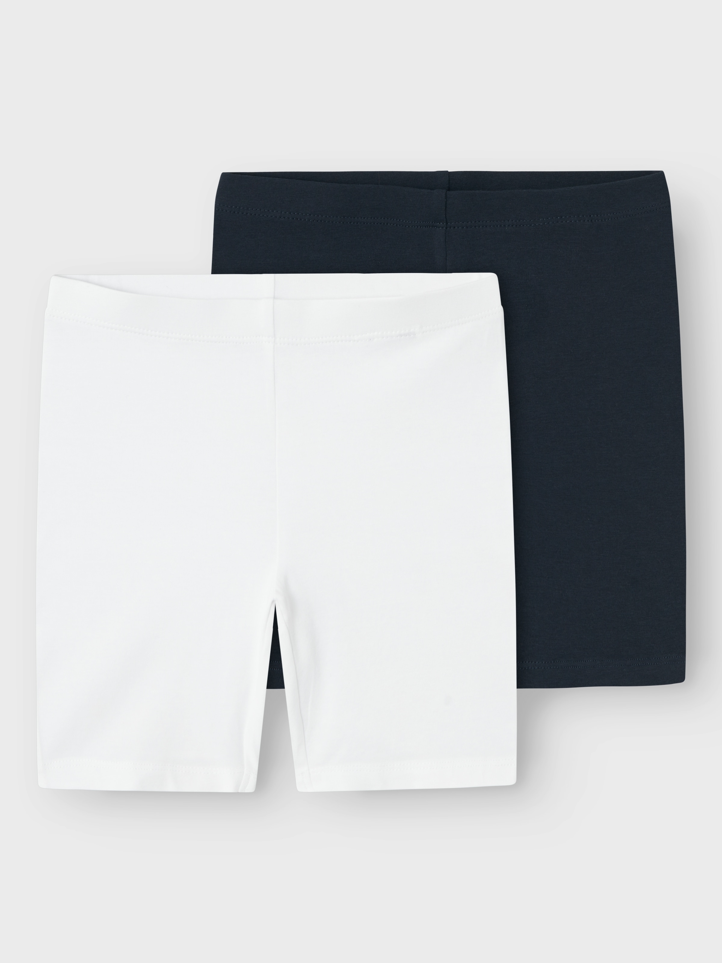 Name It Radlerhose »NKFVIVIAN 2P SOLID SHORT LEGGING NOOS« Baumwollmischung, Stretch, Slim Fit