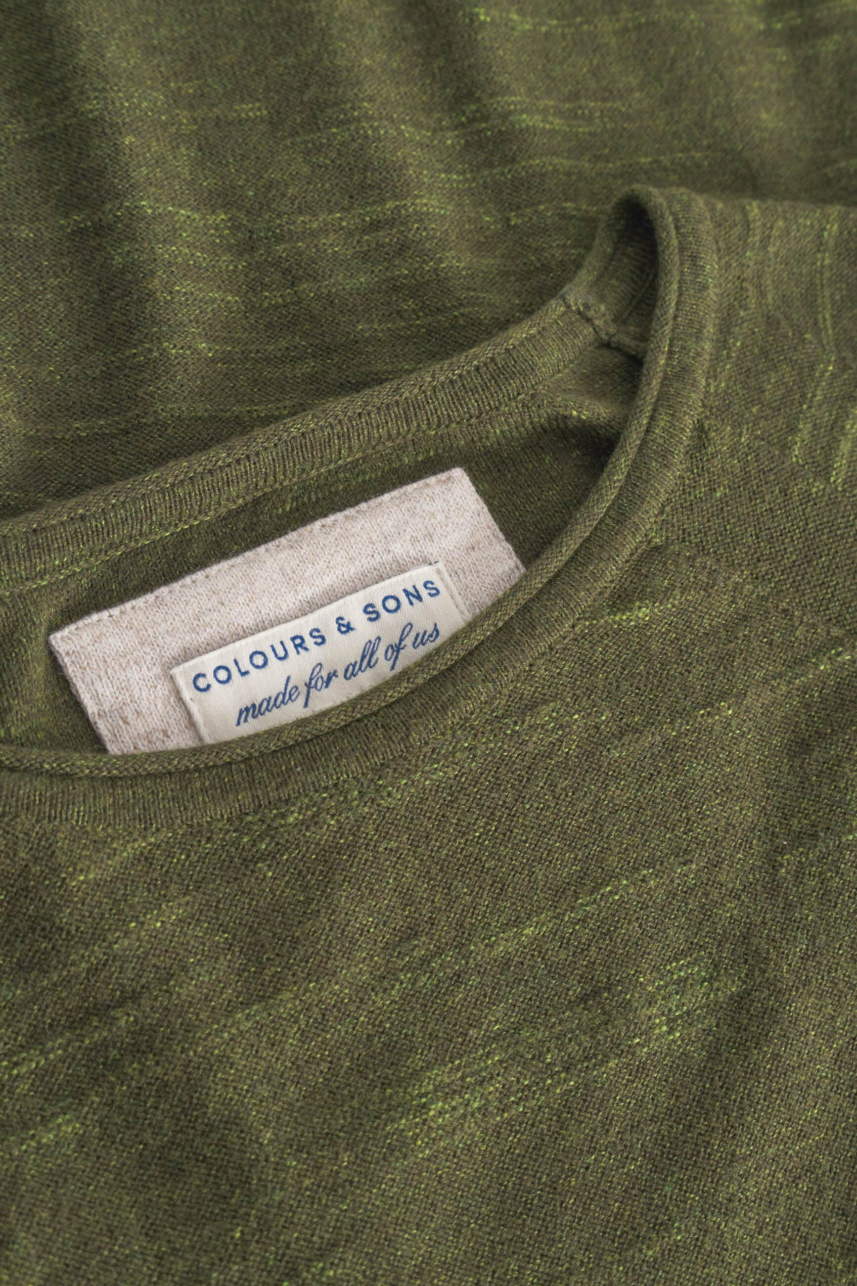 colours & sons Strickpullover »colours & sons Pullover Roundneck Slub«