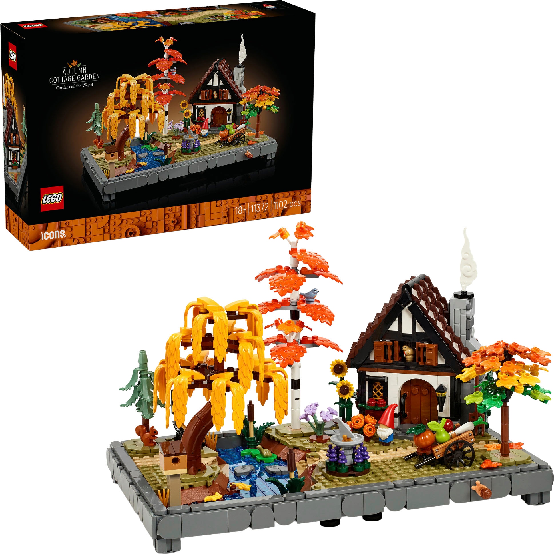LEGO "Herbstlicher Landhausgarten (11372), LEGO Icons" Made in Europe