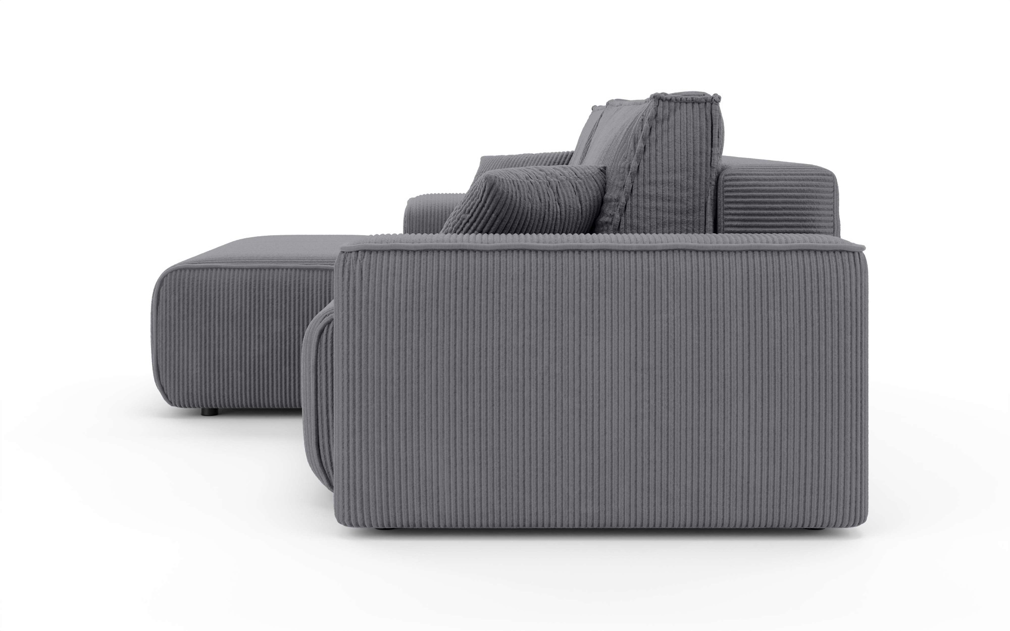 Home affaire Ecksofa »Santenay mit Bettfunktion und Bettkasten, Masse: B/T/H 266/164/90 cm«, L-Form mit Wellenfederung, Schlaffläche: 140x213 cm, auch in Cord