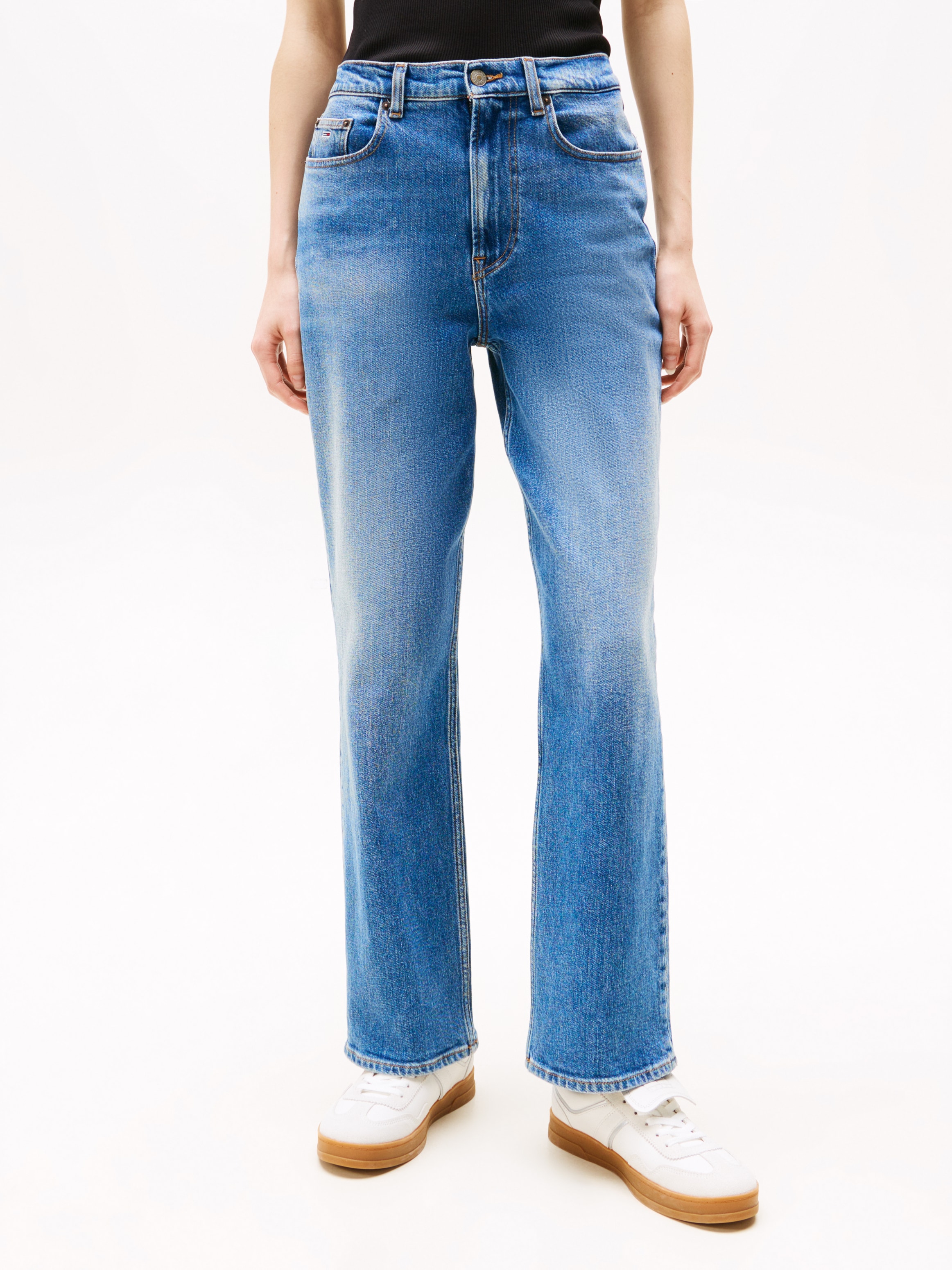 Tommy Jeans Straight-Jeans »LAYLA HR SLIM STR« in Knöchellänge