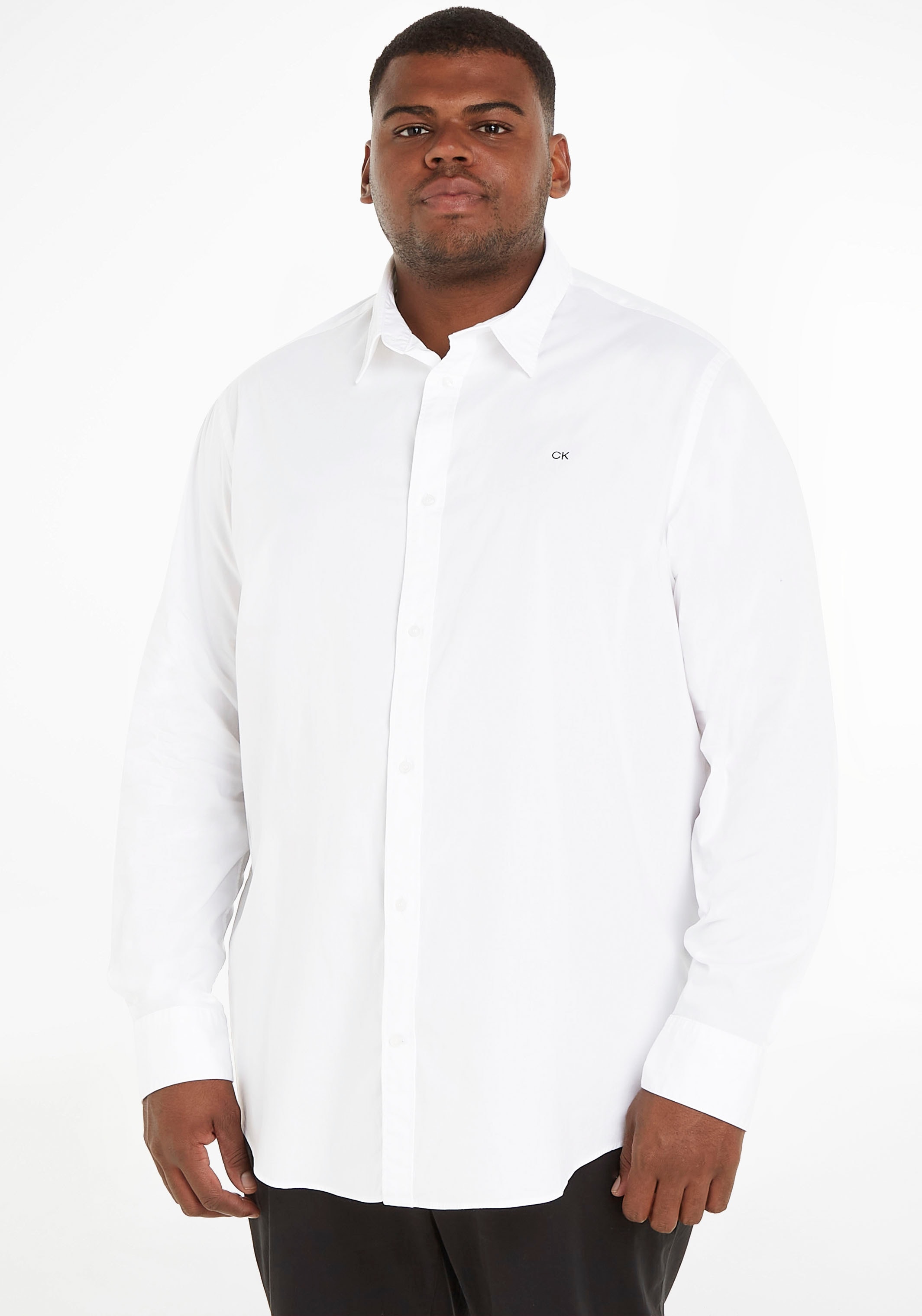 Calvin Klein Big&Tall Langarmhemd Knopfleiste online mit | durchgehender Jelmoli-Versand SLIM SHIRT«, »BT_STRETCH shoppen POPLIN