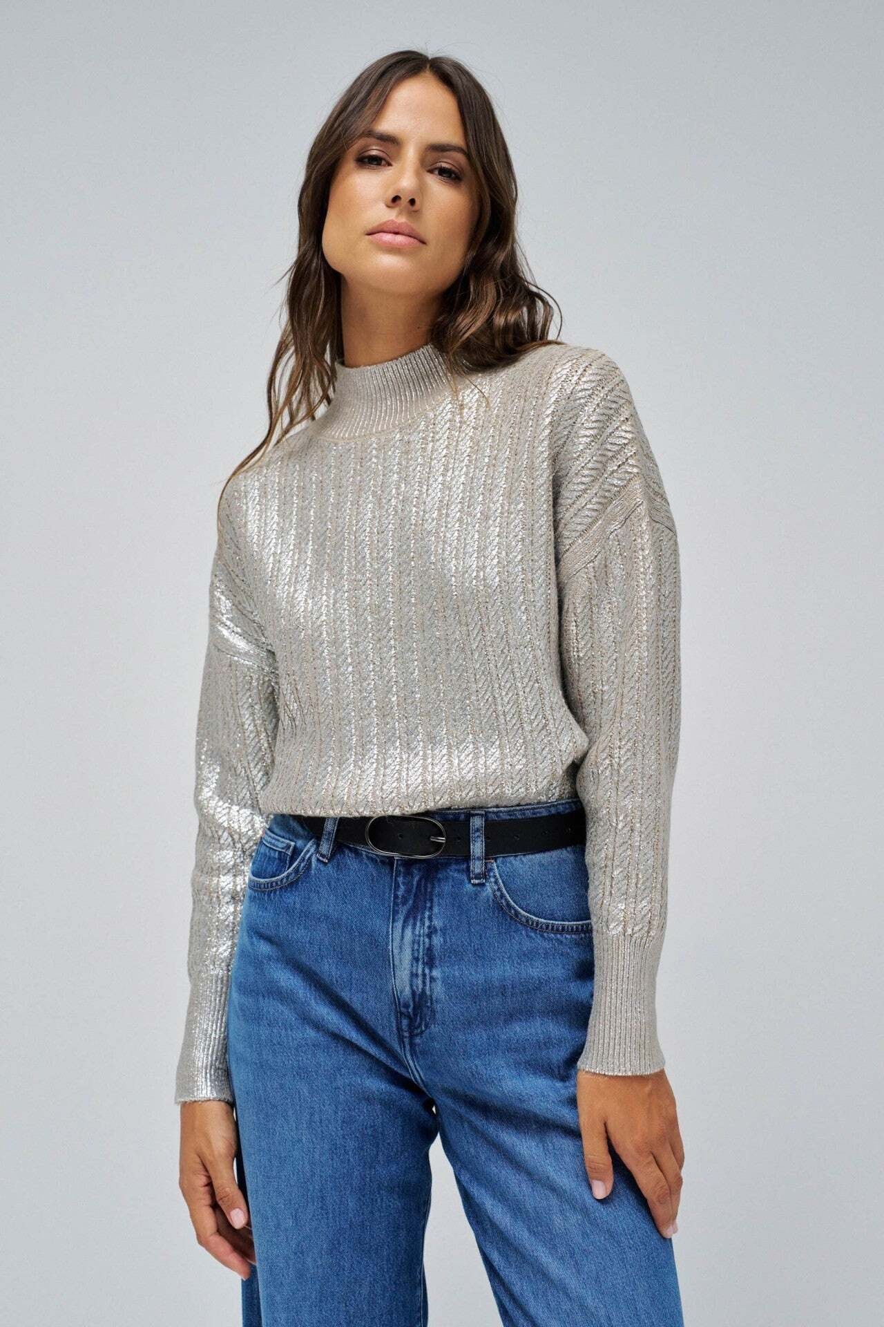 Salsa Strickpullover »Salsa Jeans Sweatshirt Shimmer Sweater«