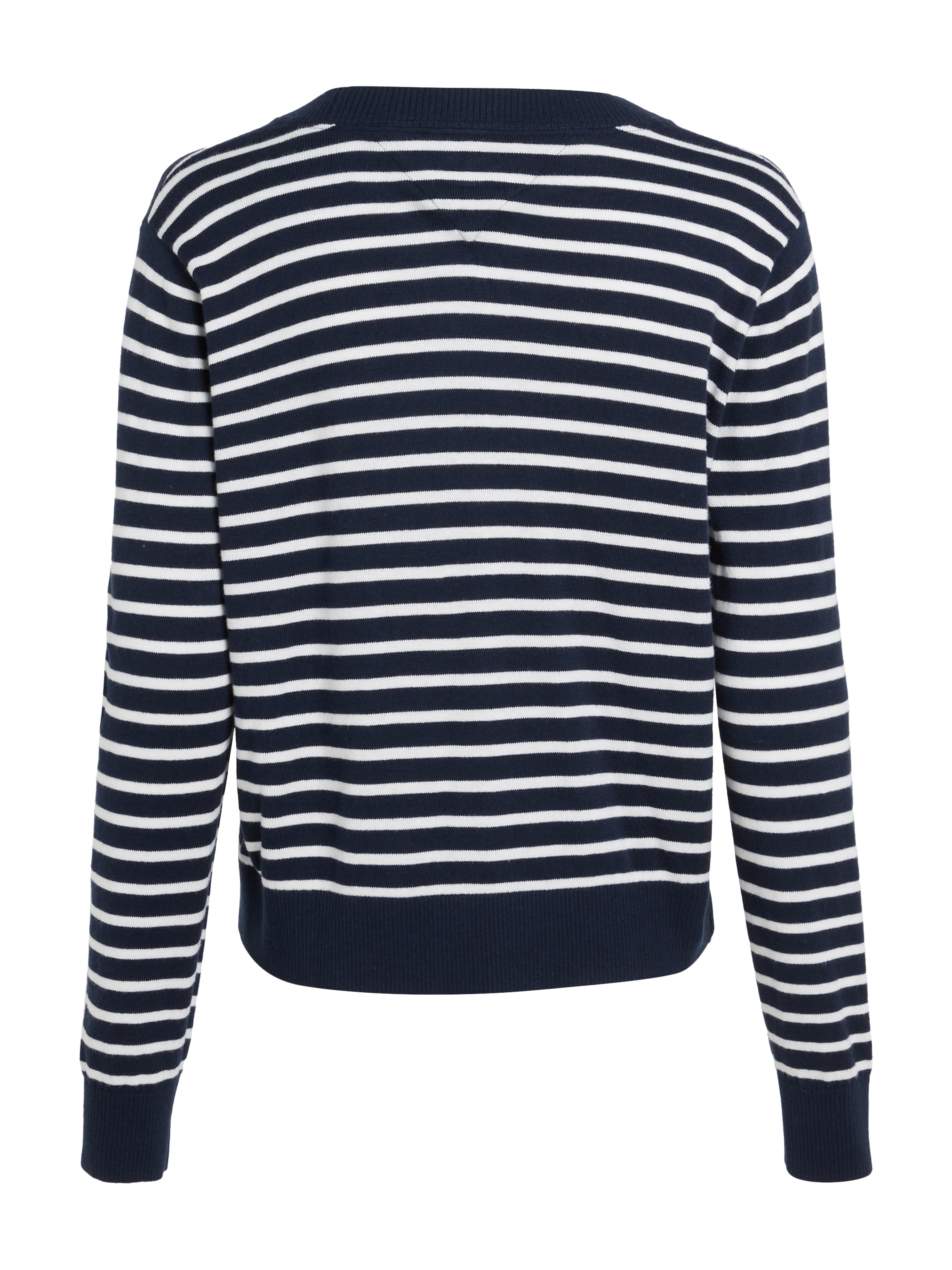 Tommy Jeans Curve V-Ausschnitt-Pullover »TJW ESSENTIAL VNECK SWEATER EXT«, in Grossen Grössen, V-Ausschnitt, mit Viskose