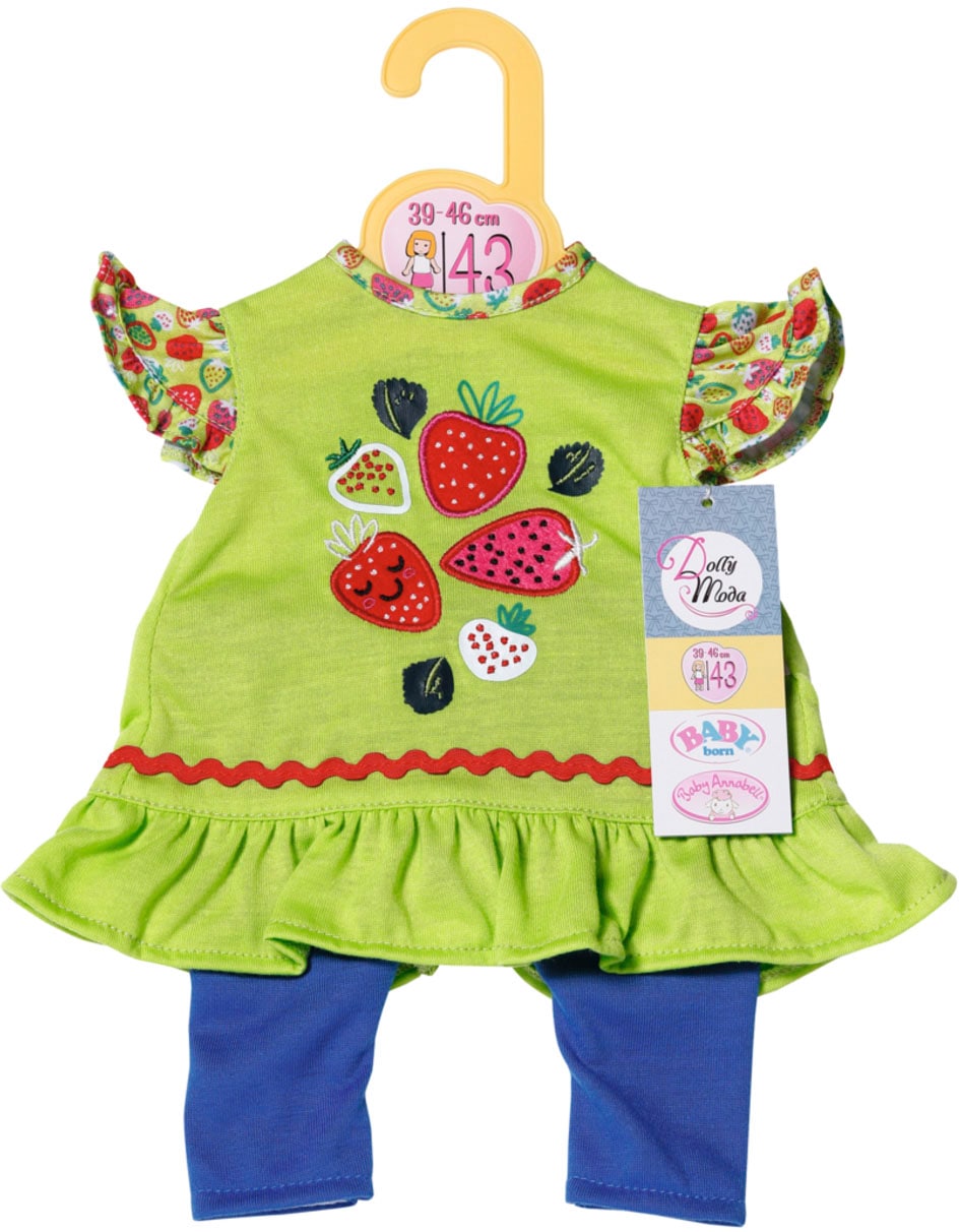 Puppenkleidung »Dolly Moda, Erdbeeren Outfit 43 cm«