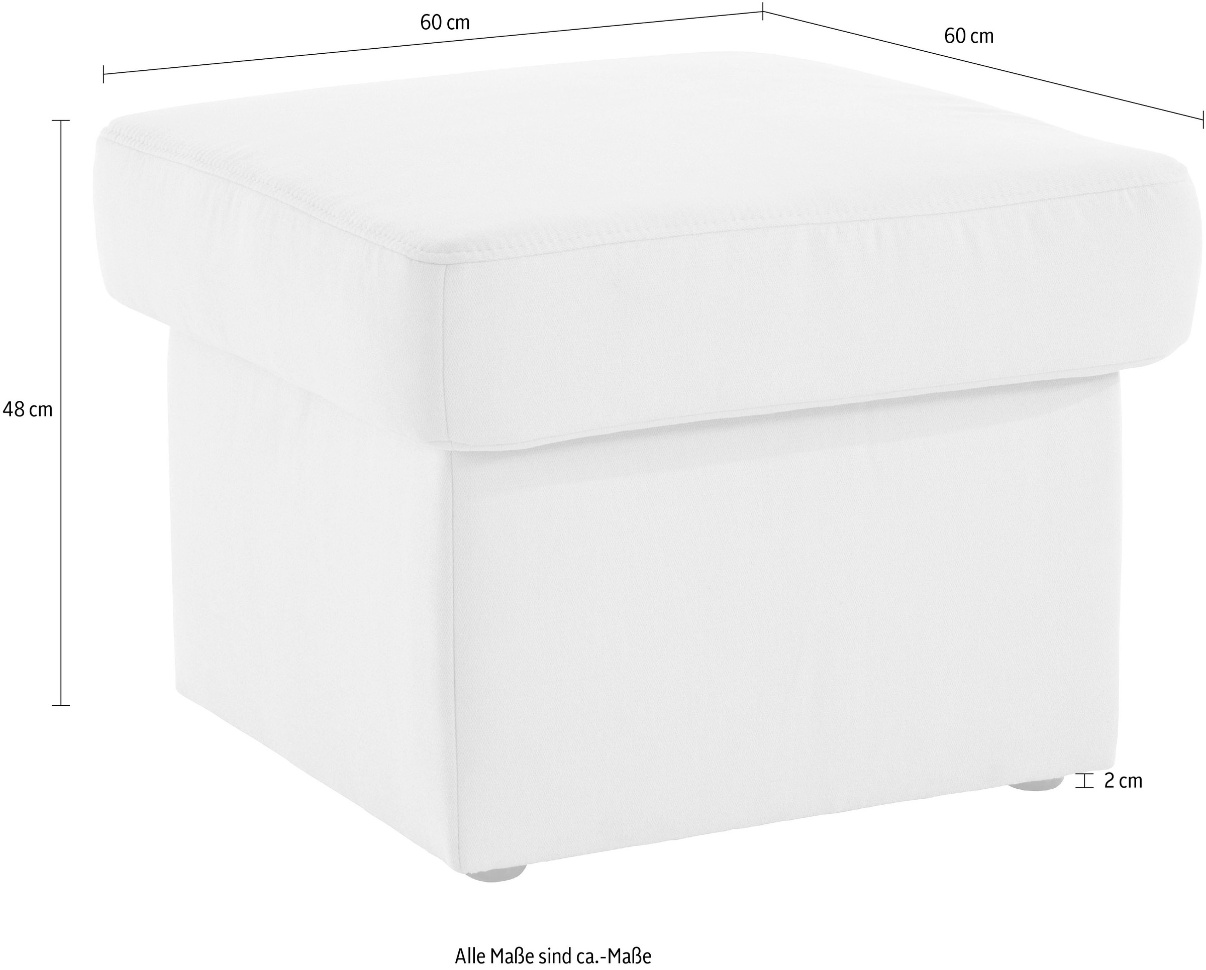 sit&more Stauraumhocker »Melissa«, klassisches Design, optional in dem mit Wasser zu reinigendem Bezug