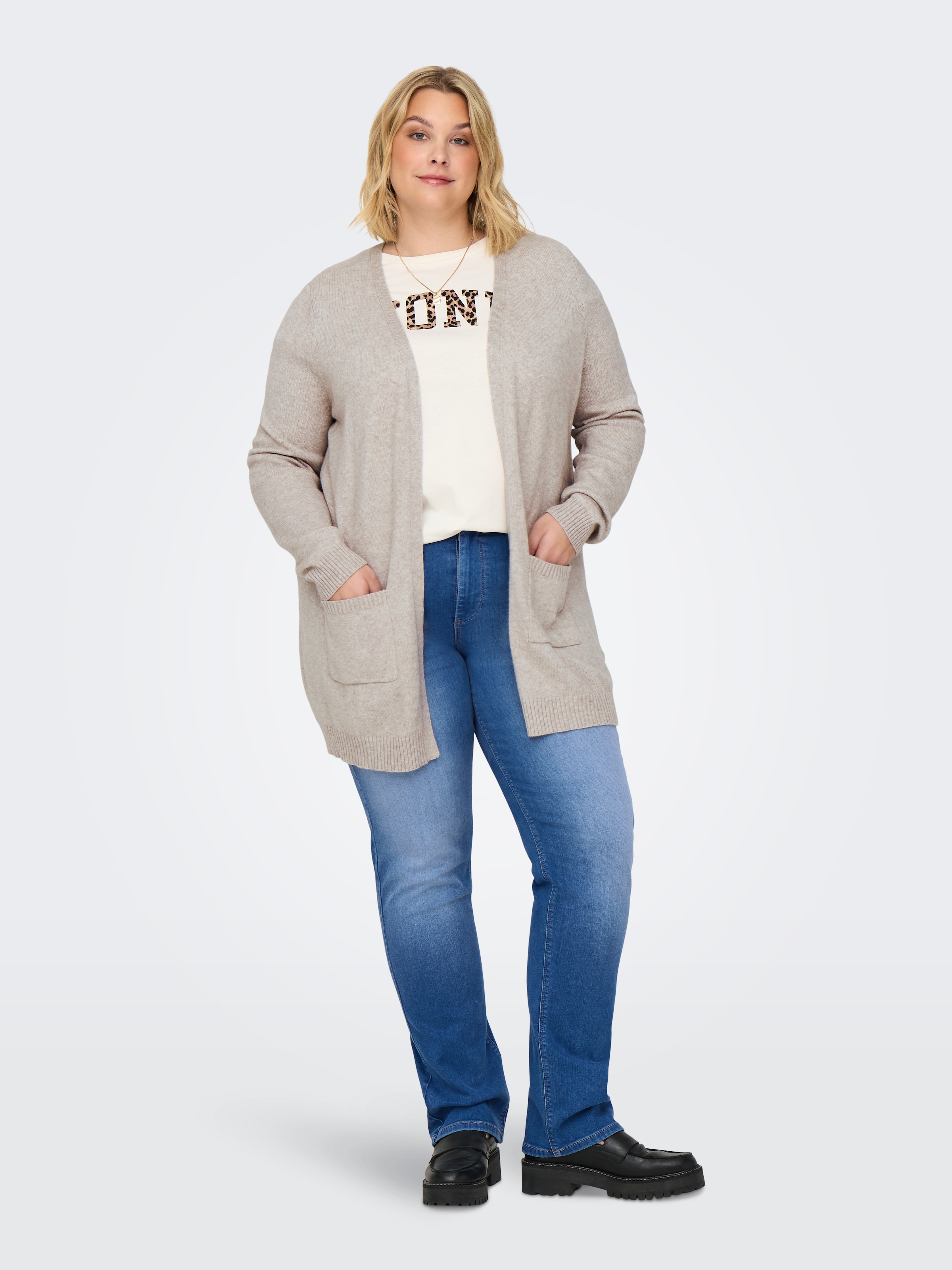 ONLY CARMAKOMA Strickjacke »CARESLY L/S OPEN CARDIGAN NOOS KNT«