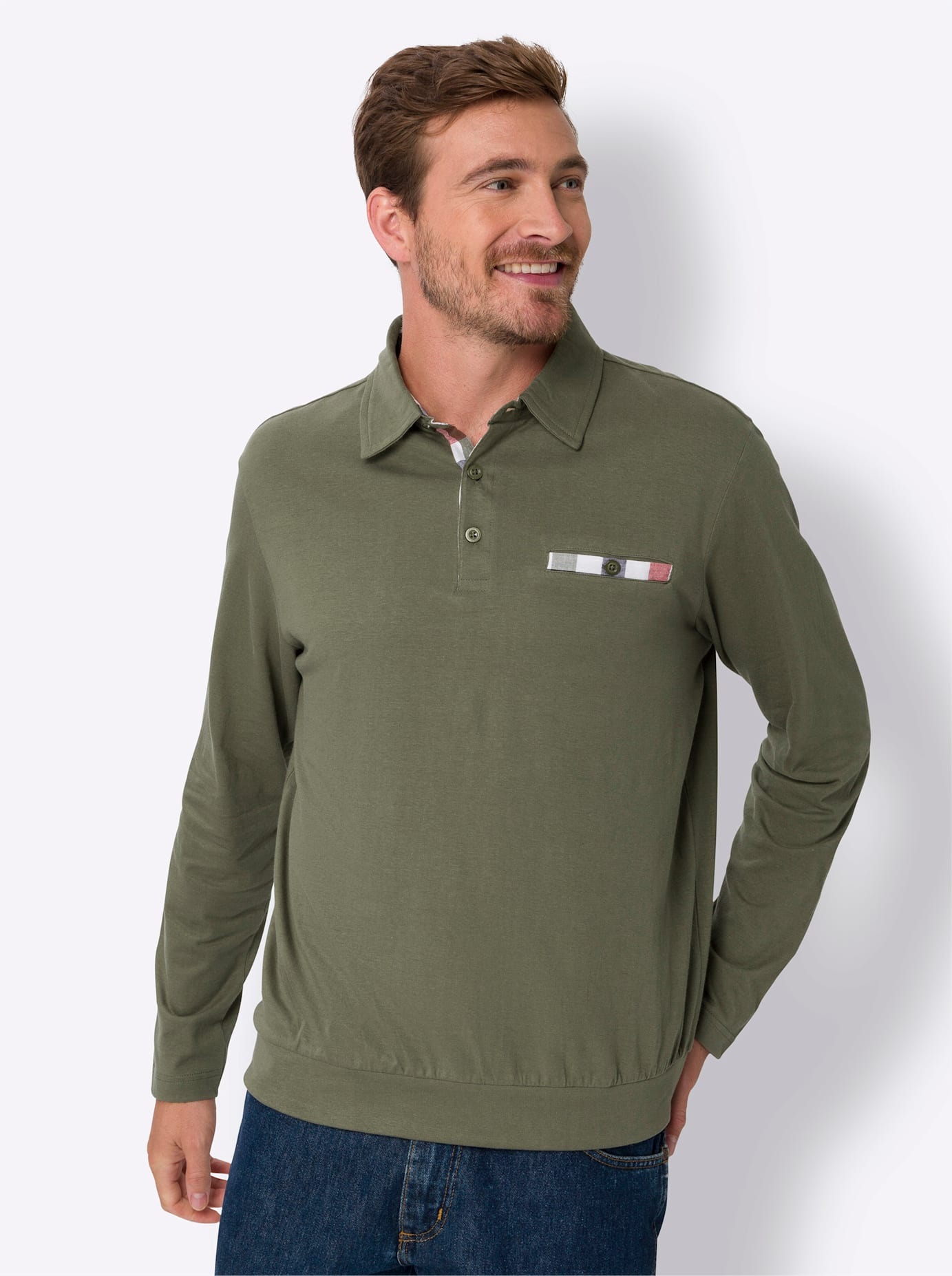 Classic Poloshirt »Langarm-Poloshirt«, (1 tlg.)
