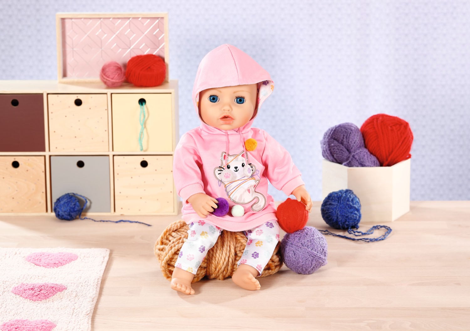 Zapf Creation® Puppenkleidung »Dolly Moda, Pulli & Leggings Kätzchen, 43 cm«