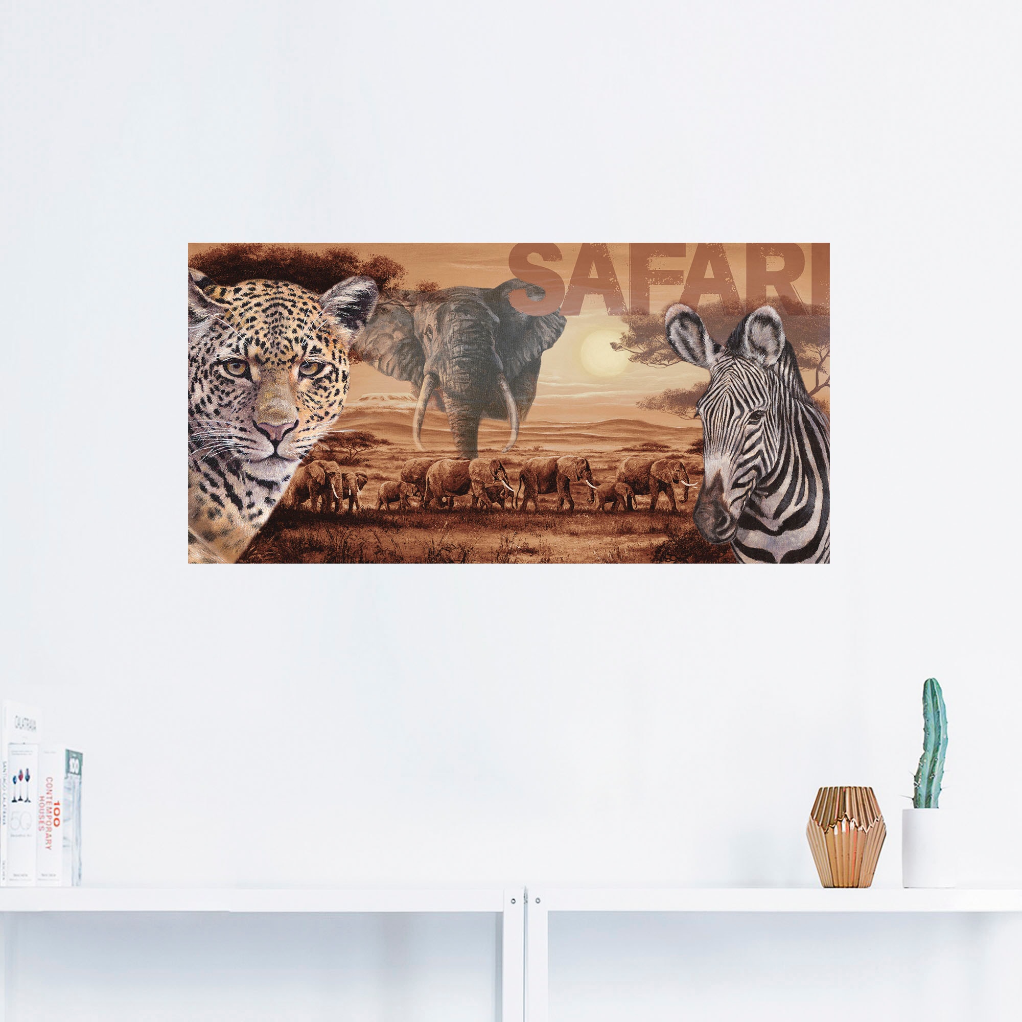 Artland Wandbild »Safari«, Wildtiere, (1 St.), Jelmoli-Versand shoppen als Grössen oder Leinwandbild, | in Wandaufkleber online versch. Poster Alubild