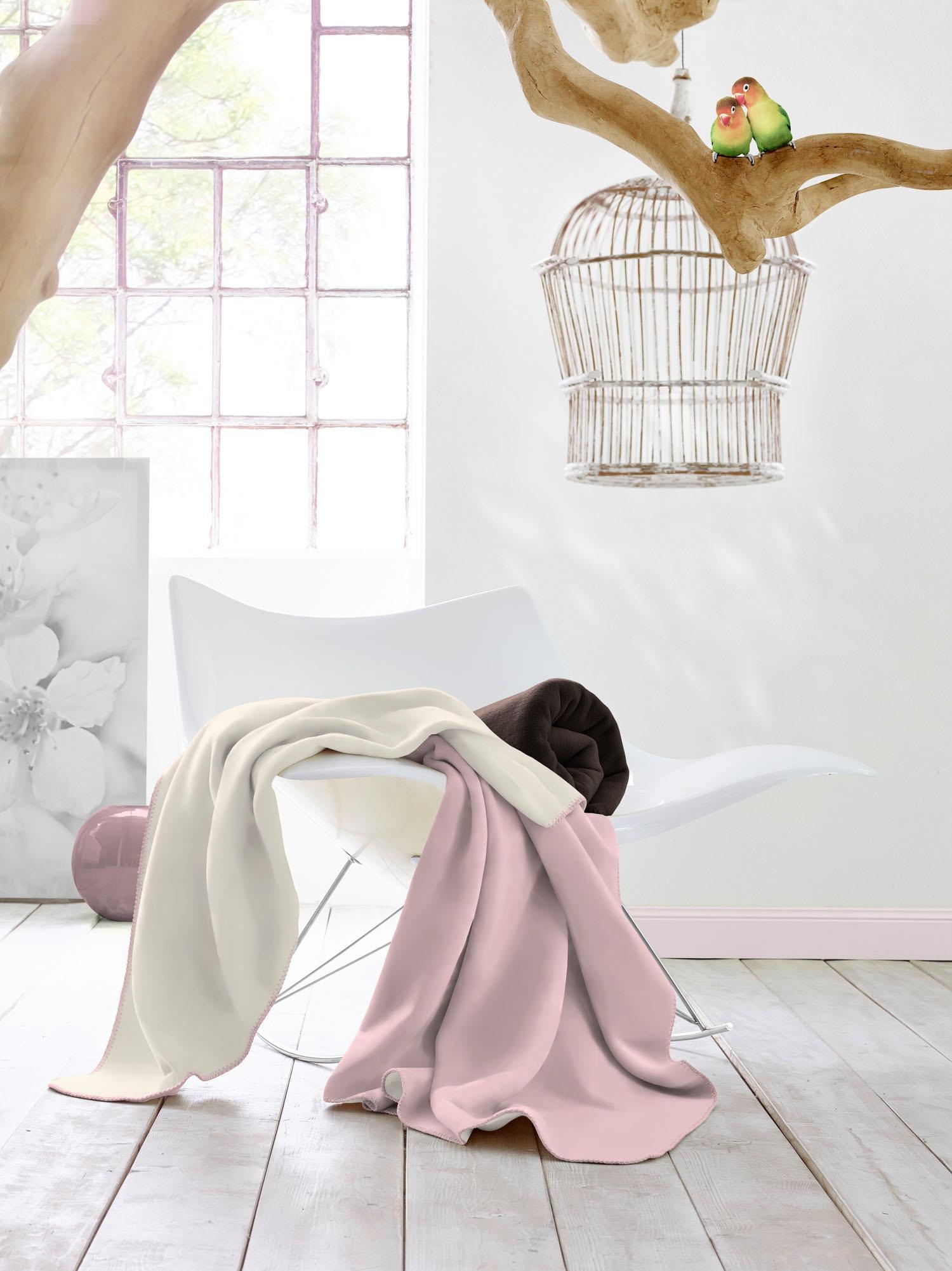 Biederlack Wohndecke »Marbod«, mit geketteltem Zierstich, Kuscheldecke