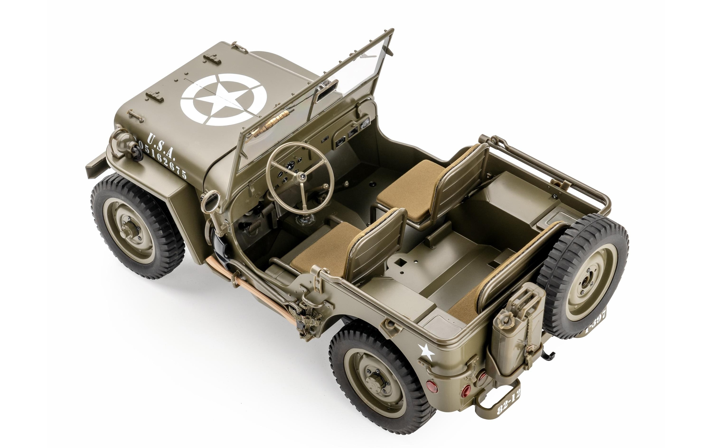 RC-Auto »RocHobby 1941 MB Willys Jeep, 1:12«