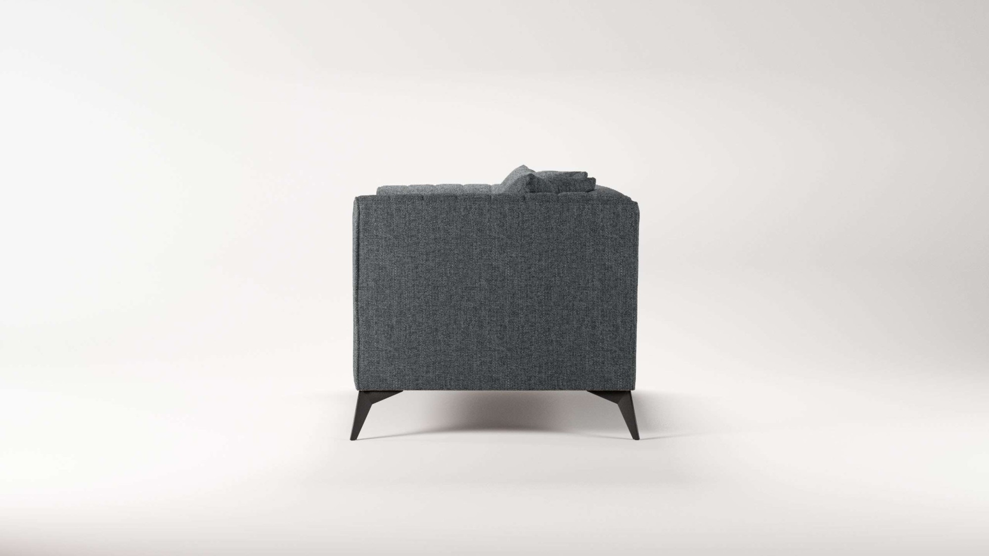 Places of Style Loveseat »MATTHEW Loungesessel, Masse B/T/H: 130/86/74 cm«, incl. Zierkissen, feine Steppung im Rücken, belastbar bis 200kg