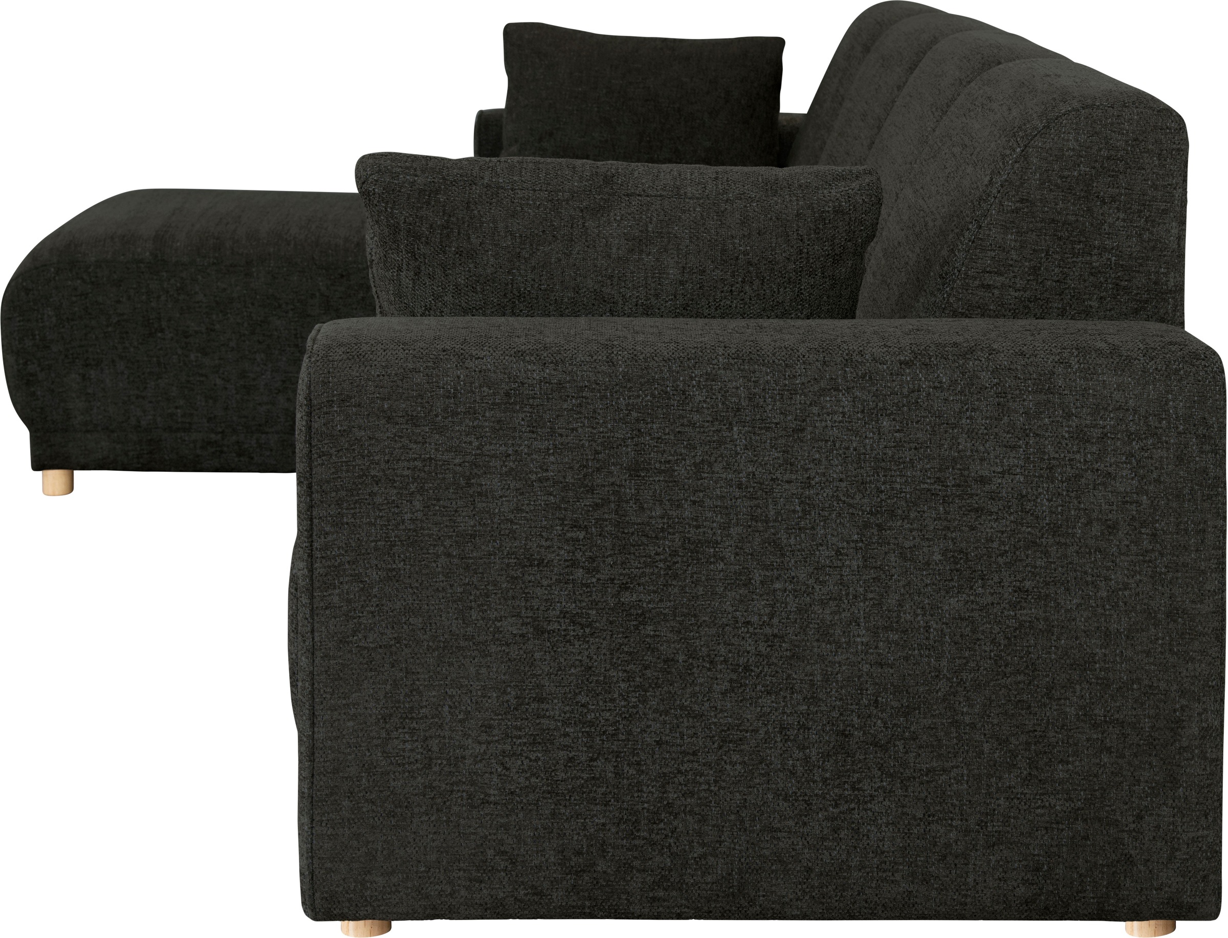 Home affaire Ecksofa »LEMPS wahlweise Recamiere links oder rechts L-Form«, incl. Zierkissen, Stellmasse 297x162 cm