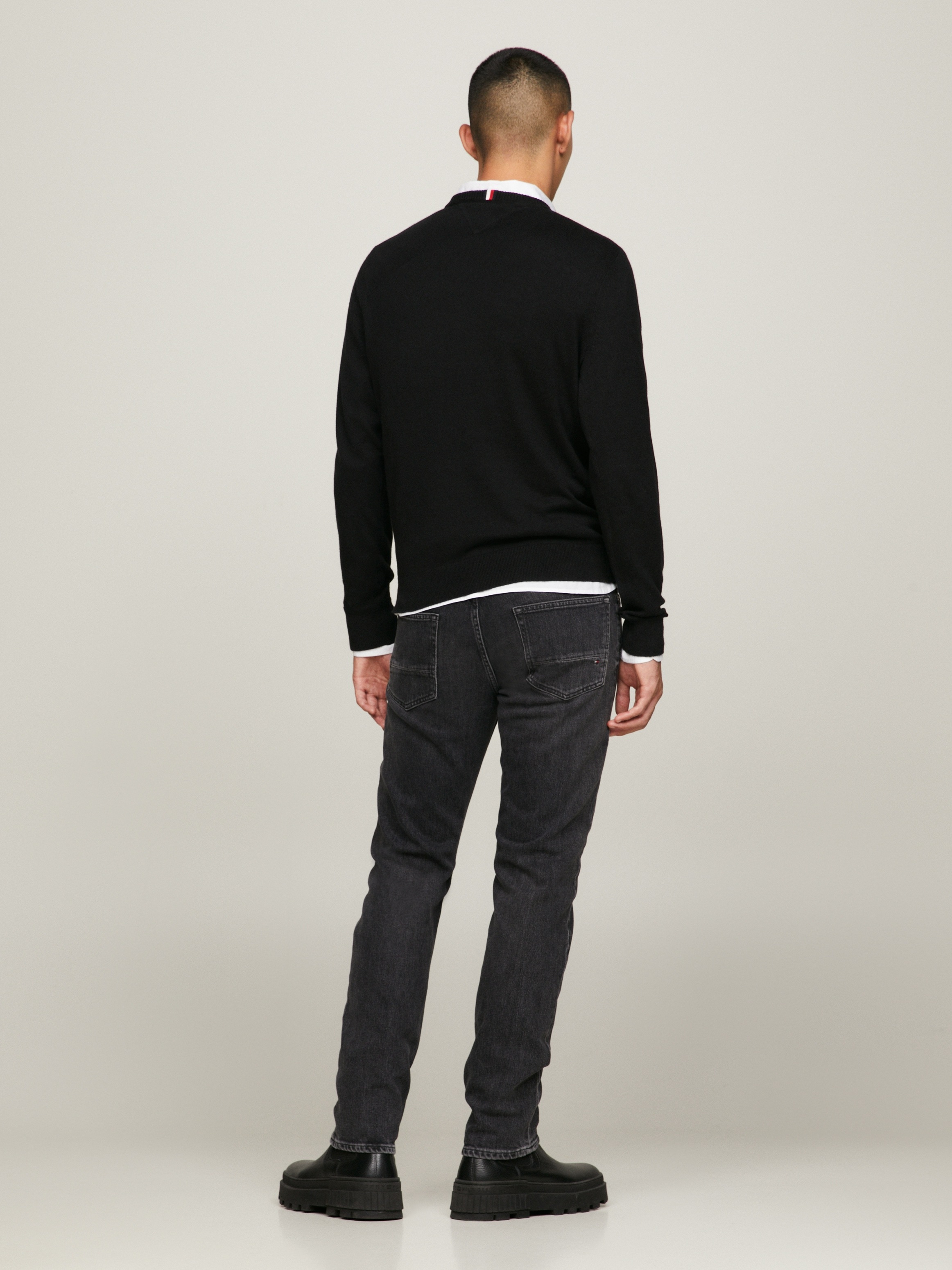 Tommy Hilfiger Rundhalspullover »PIMA ORG CTN CASHMERE CREW NECK«