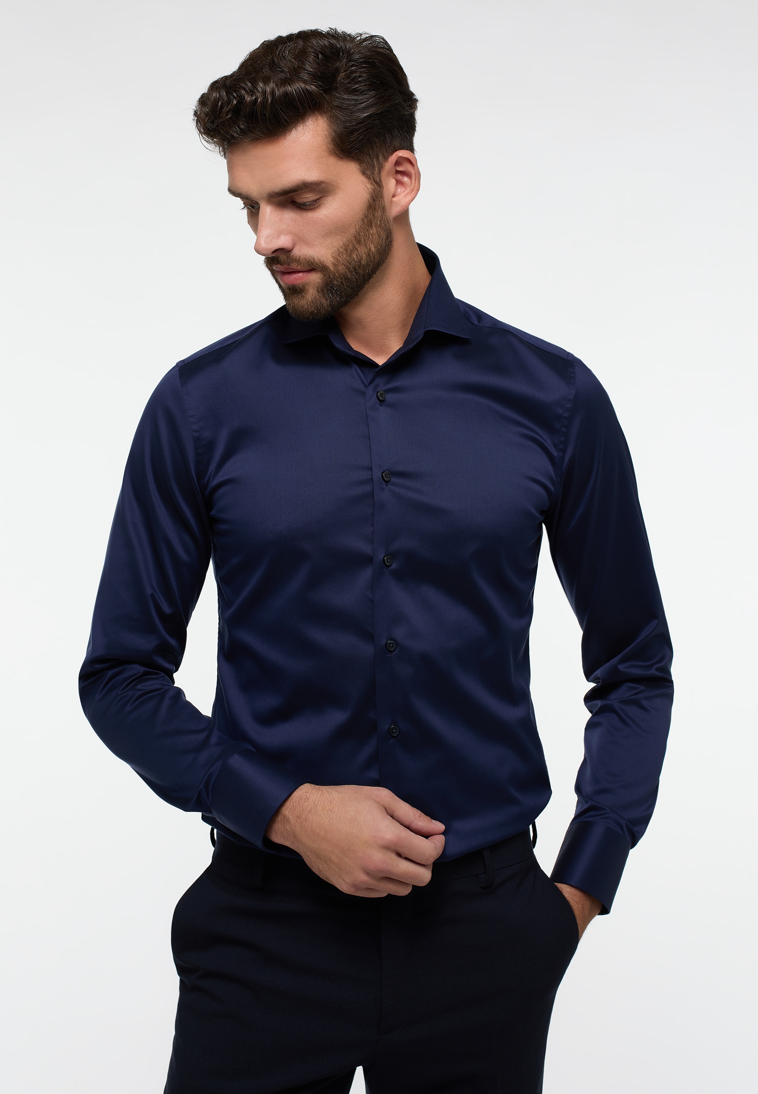 Eterna Langarmhemd »SLIM FIT« NON IRON (bügelfrei)