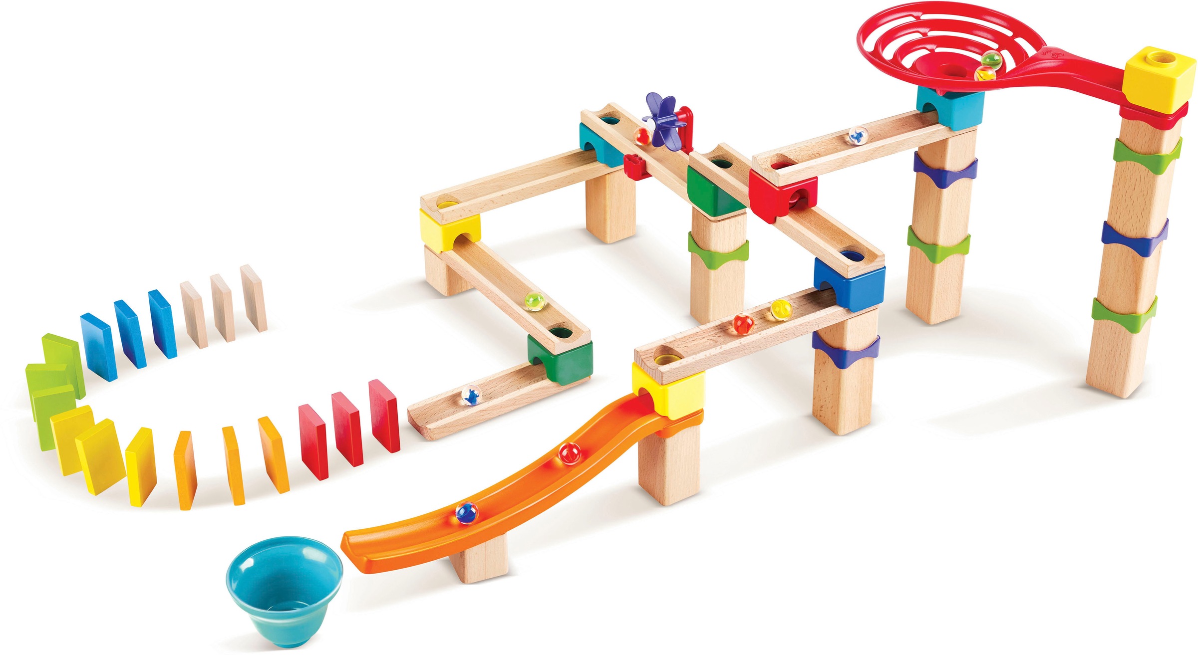 Hape Kugelbahn »Rasante Murmelbahn mit Domino«