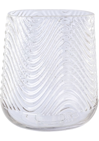 Tischvase »Vase aus Glas, mit Relief-Struktur-Oberfläche«, (1 St.)