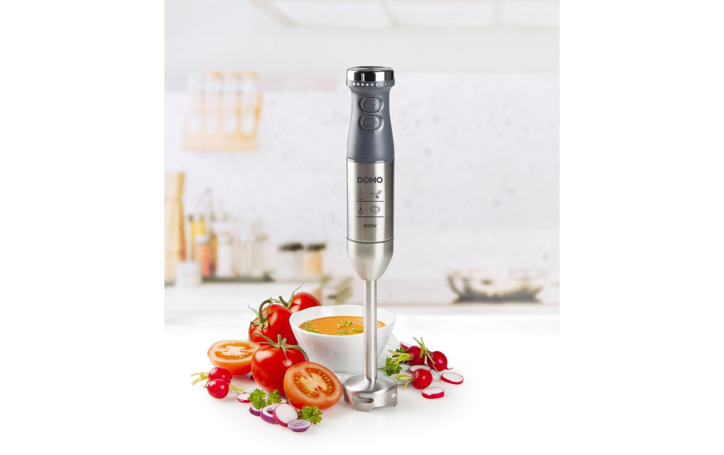 Domo Stabmixer »DO9226M Grau/Silber«, 600 W