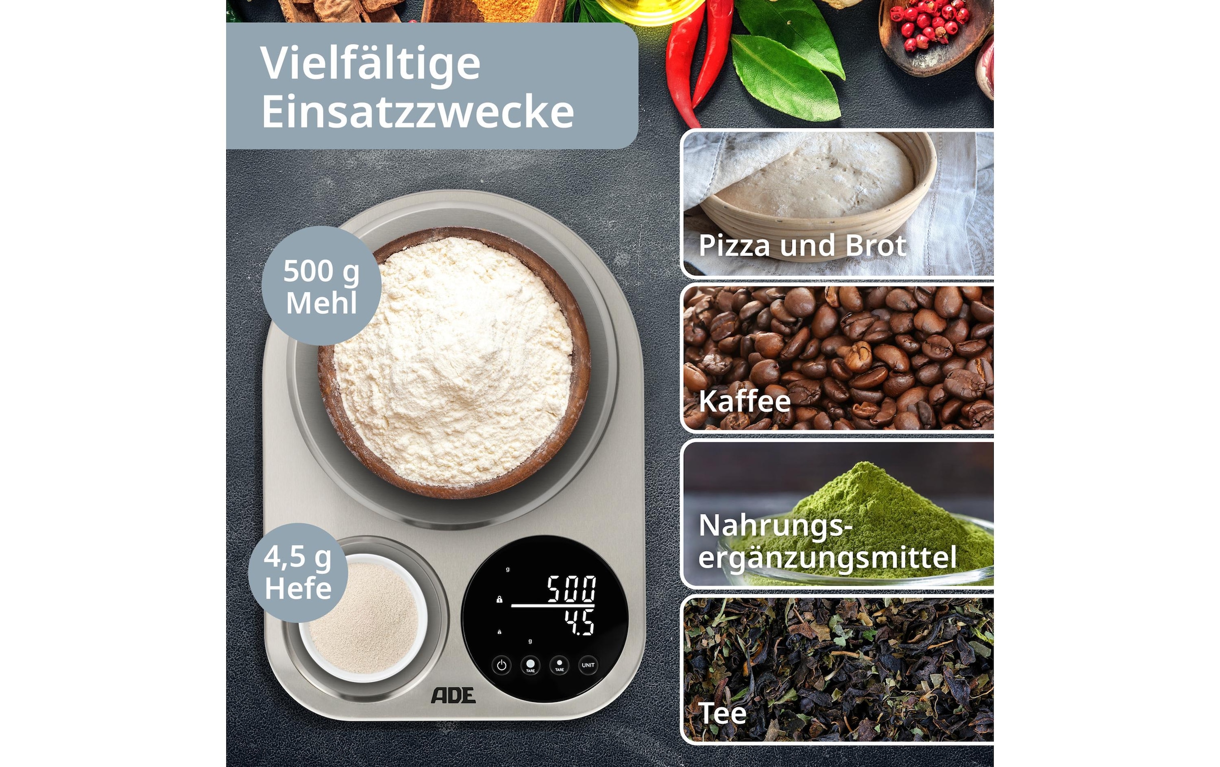 ADE Küchenwaage »Isabella«, (1 tlg.)
