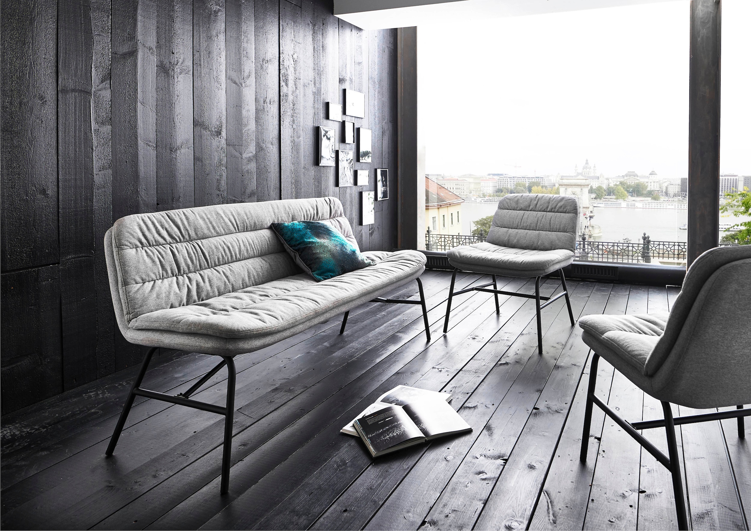 Home affaire Polsterstuhl »Peter«, (Set), 2 St., Feinstruktur, moderner  Stuhl mit breiter und tiefer Sitzfläche online kaufen | Jelmoli-Versand