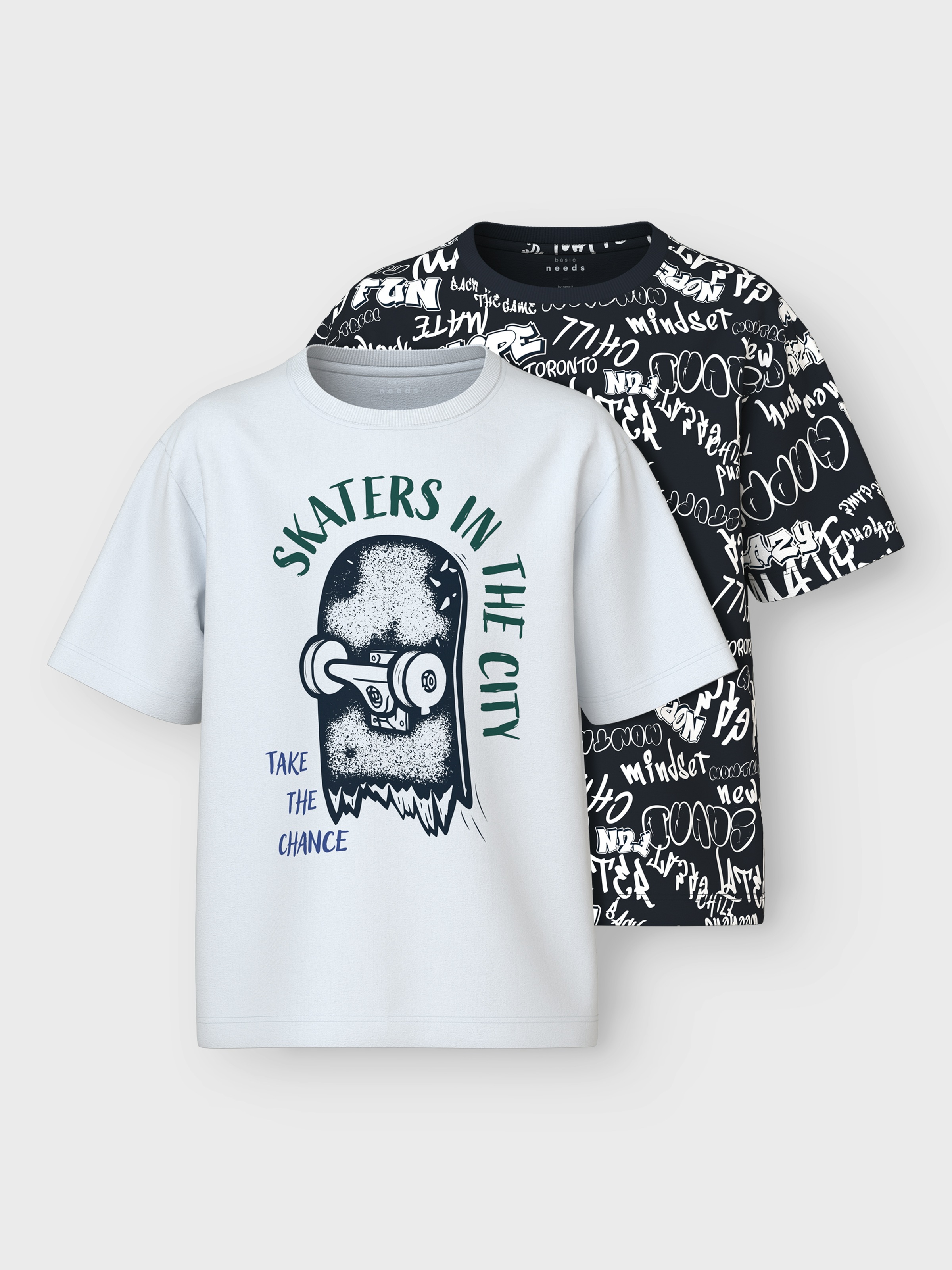 Name It Kurzarmshirt »NKMVELDO 2P SS NREG TOP«, (Packung, 2 tlg.)