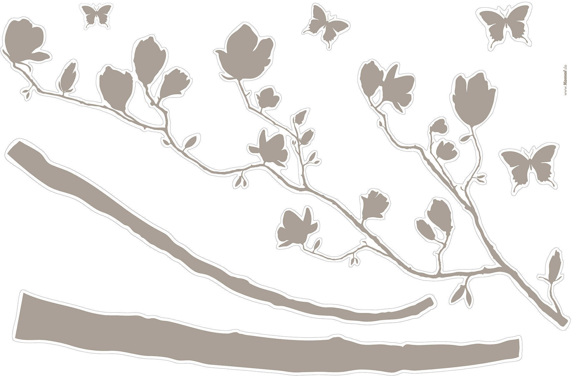 Komar Wandtattoo »Arabesque - Grösse 100 x 70 cm«, (10 St.), selbstklebend, Wandsticker