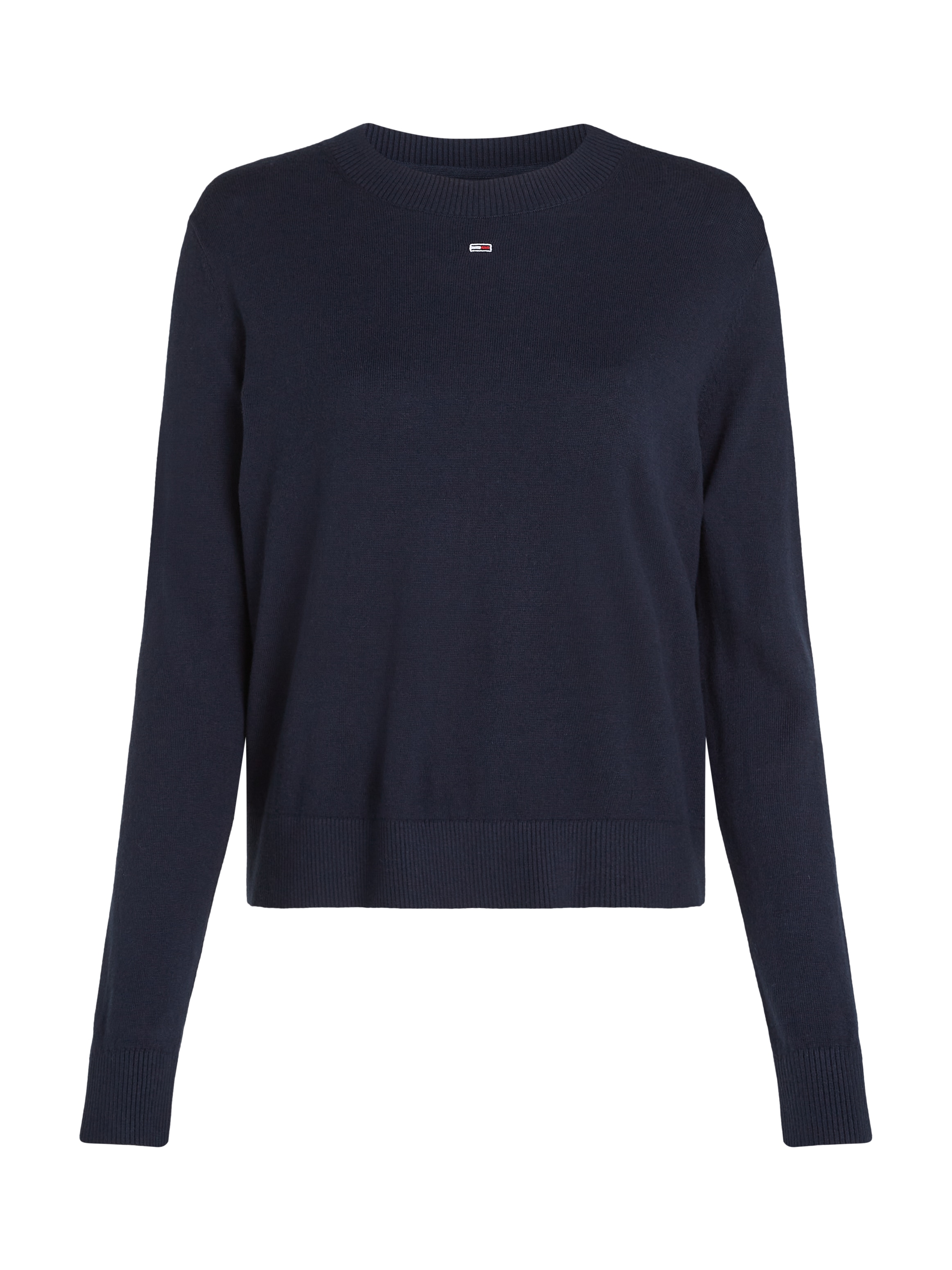 Tommy Jeans Strickpullover »TJW ESSENTIAL CREW NECK SWEATER«, mit Logostickerei