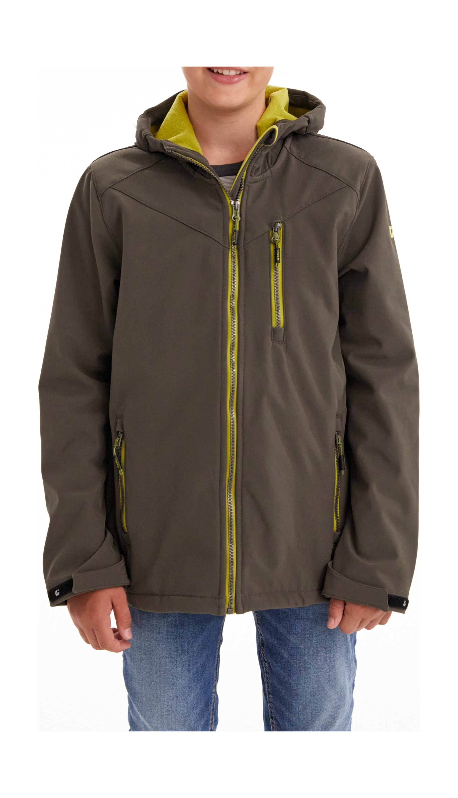 Killtec Softshelljacke »Boys Softshelljacke«, Wasserabweisende Softshelljacke mit Kapuze, Fleece und PFAs-frei