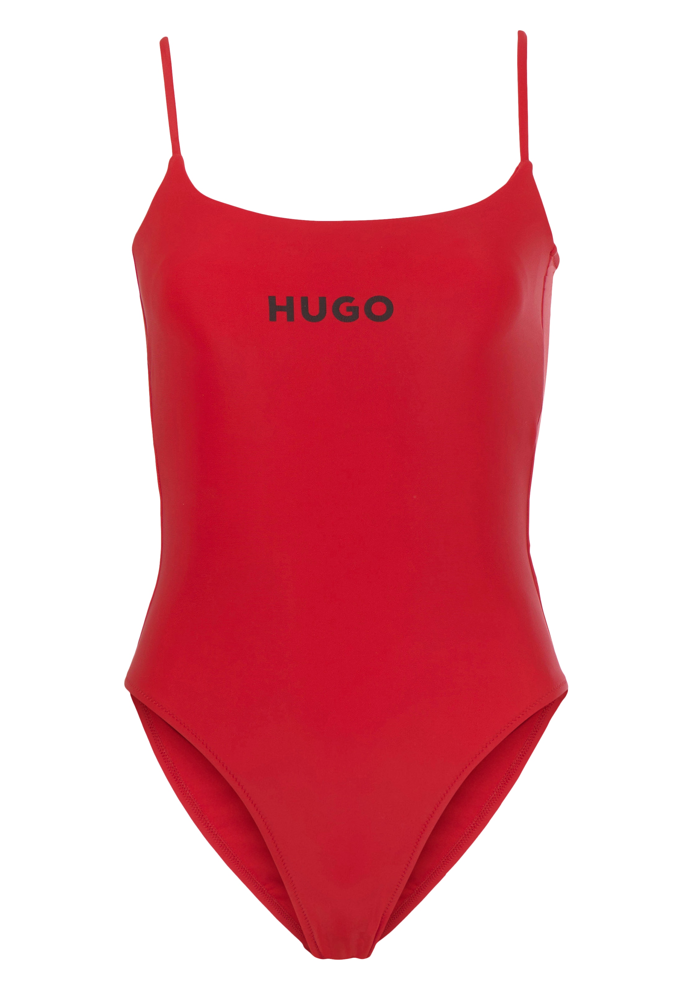 HUGO Badeanzug »PURE_SWIMSUIT«, mit Jelmoli-Versand Logoschriftzug Schweiz bei kaufen online