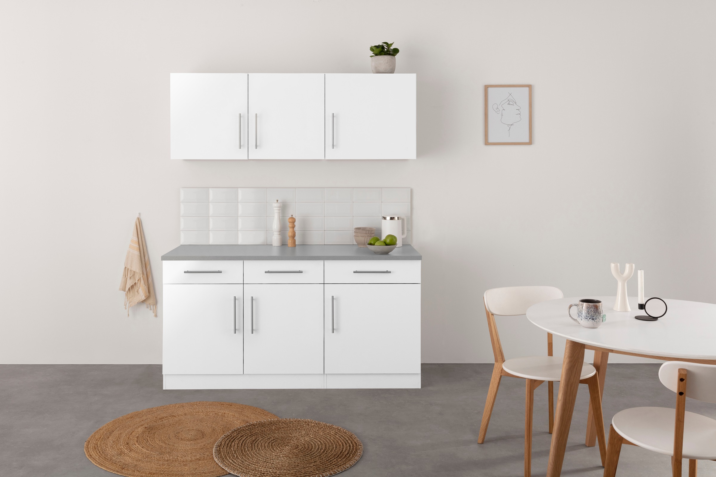 wiho Küchen Pantryküche ""Cali"" ohne E-Geräte, Breite 160 cm