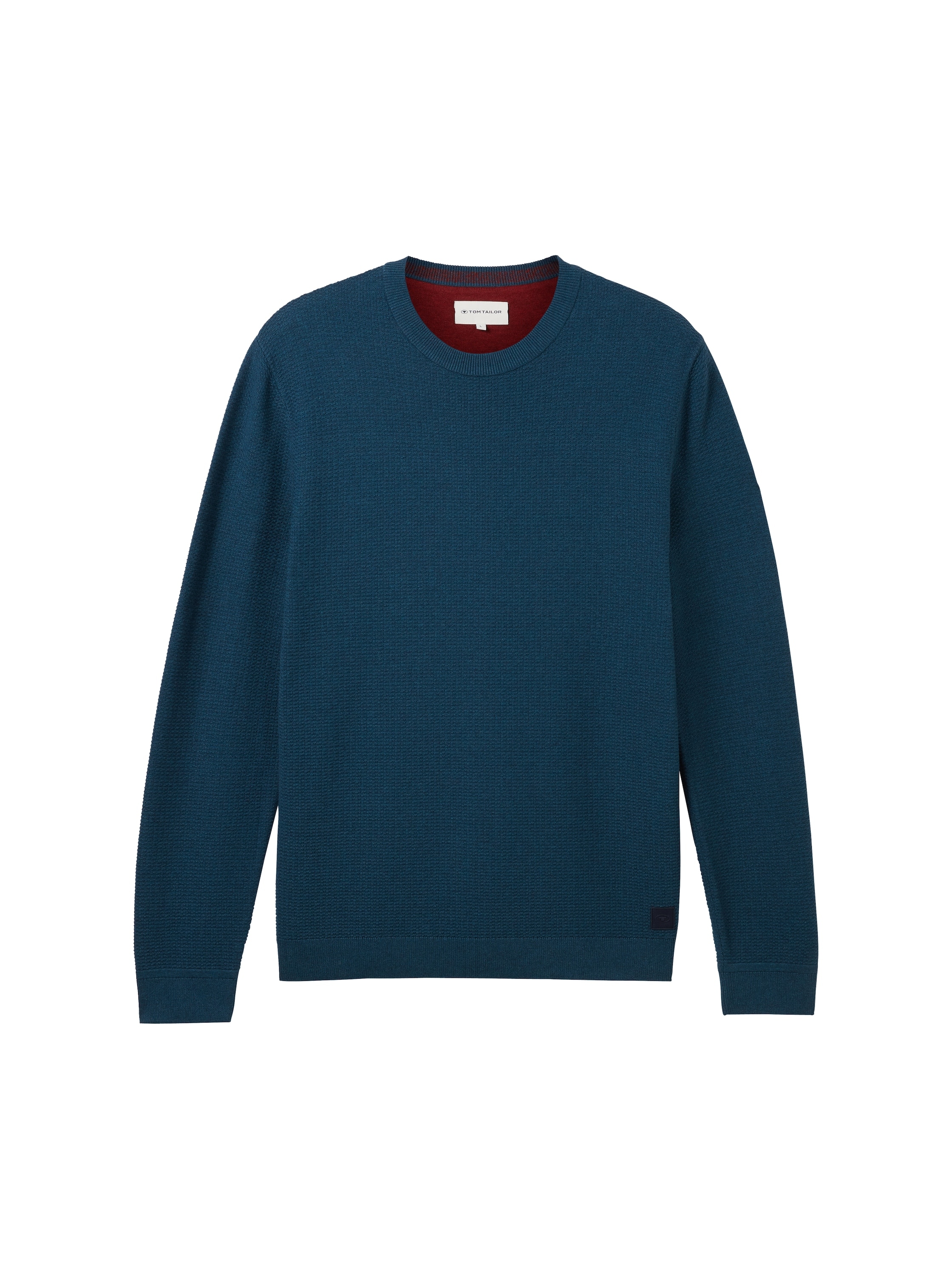 TOM TAILOR Strickpullover, mit Logo-Badge an der Seite