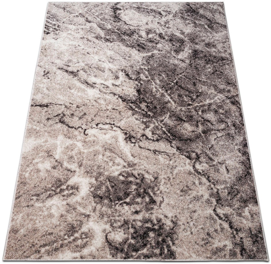 OTTO home Teppich "Saniel" rechteckig 9 mm Höhe mit besonders weichem Flor, Kurzflor, Marmor-Optik, Wohnzimmer