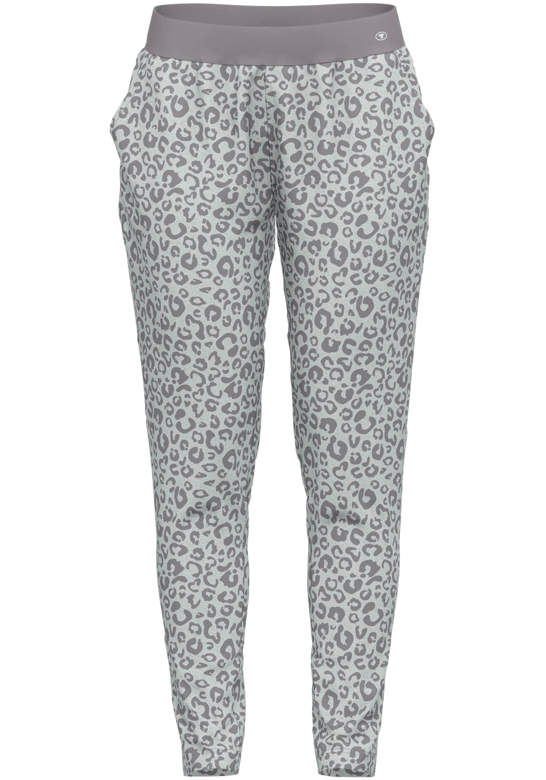 TOM TAILOR Loungehose »Victoria«, Animal-Look, breiter elastischer Bund