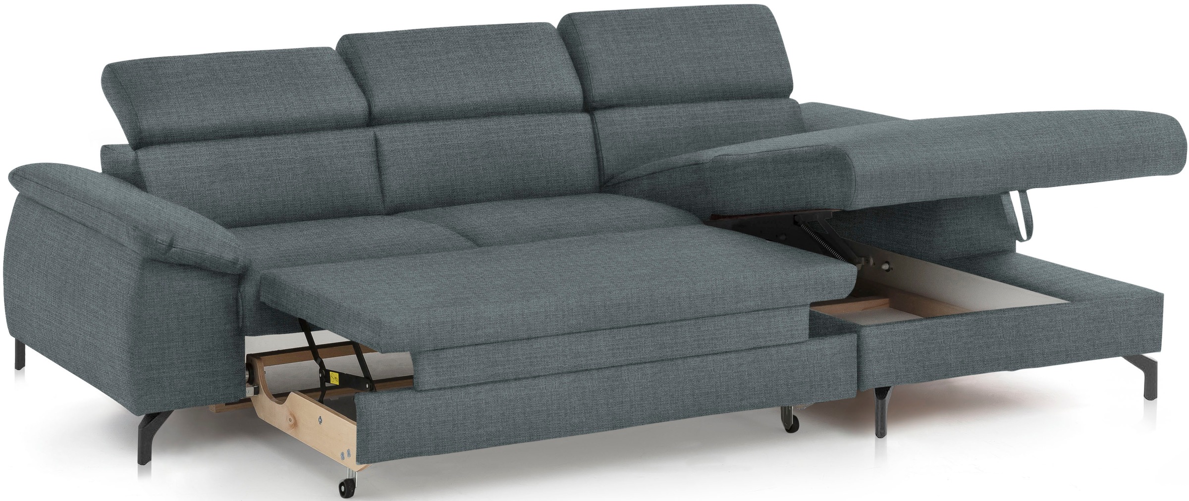 COTTA Ecksofa »Kitty L-Form«, mit Kopfteilverstellung, wahlweise mit Bettfunktion & Bettkasten