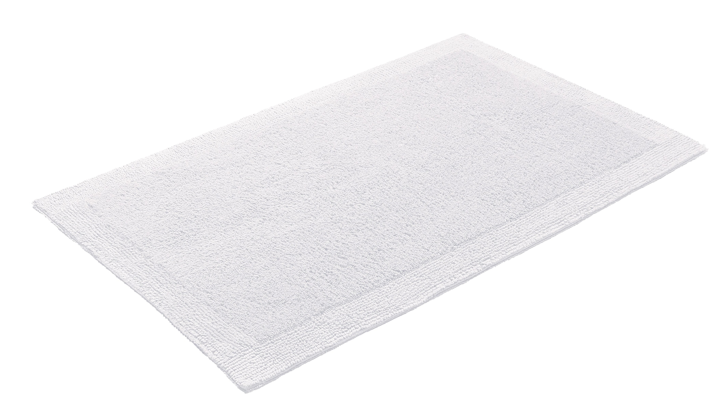 my home Badematte »Kapra, Badvorleger, Badezimmer Teppich«, beidseitig nutzbar-fussbodenheizungsgeeignet-strapazierfähig, mit Bordüre, Badteppich, Badematte, Baumwolle